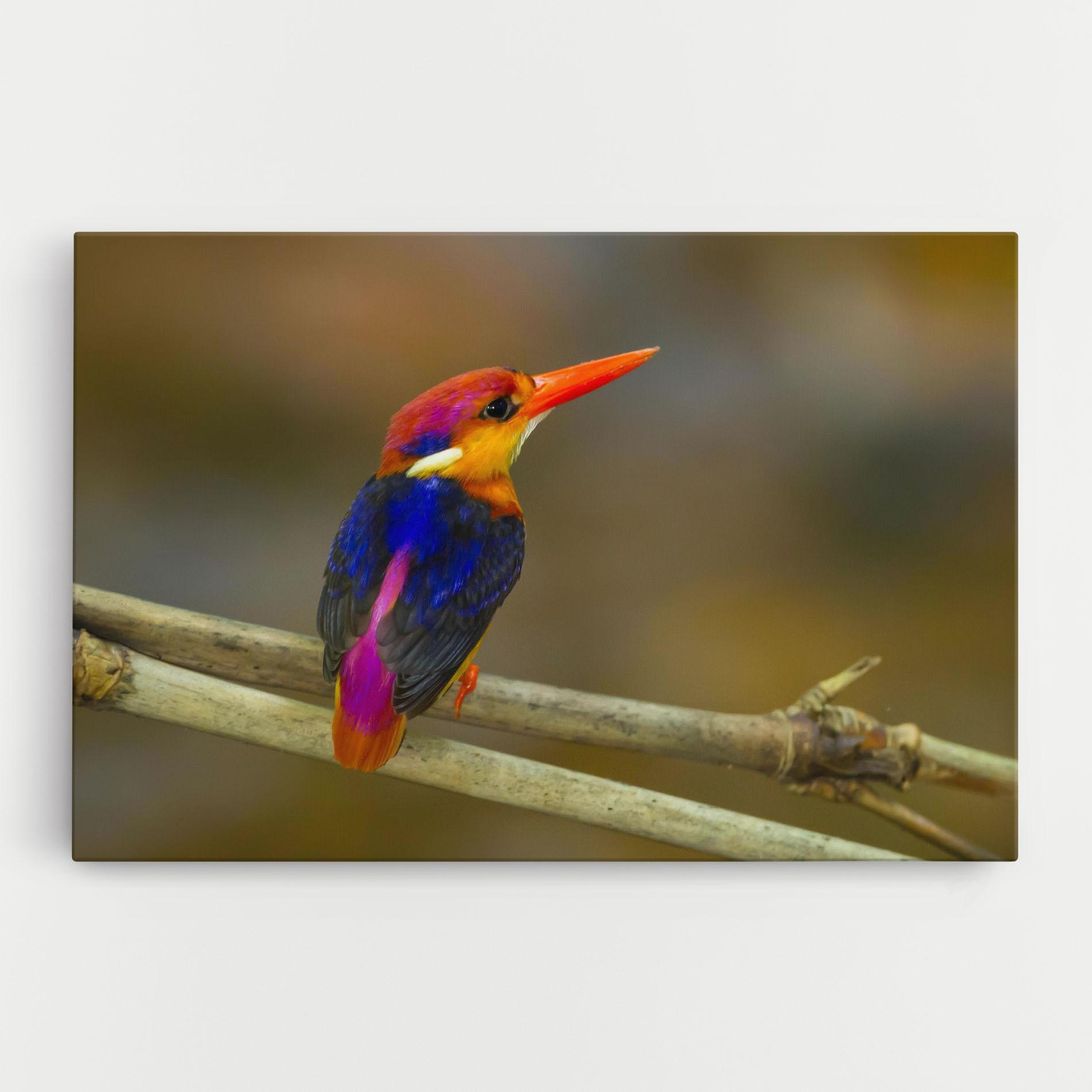 Leinwandbild Colorful Bird mockup 0