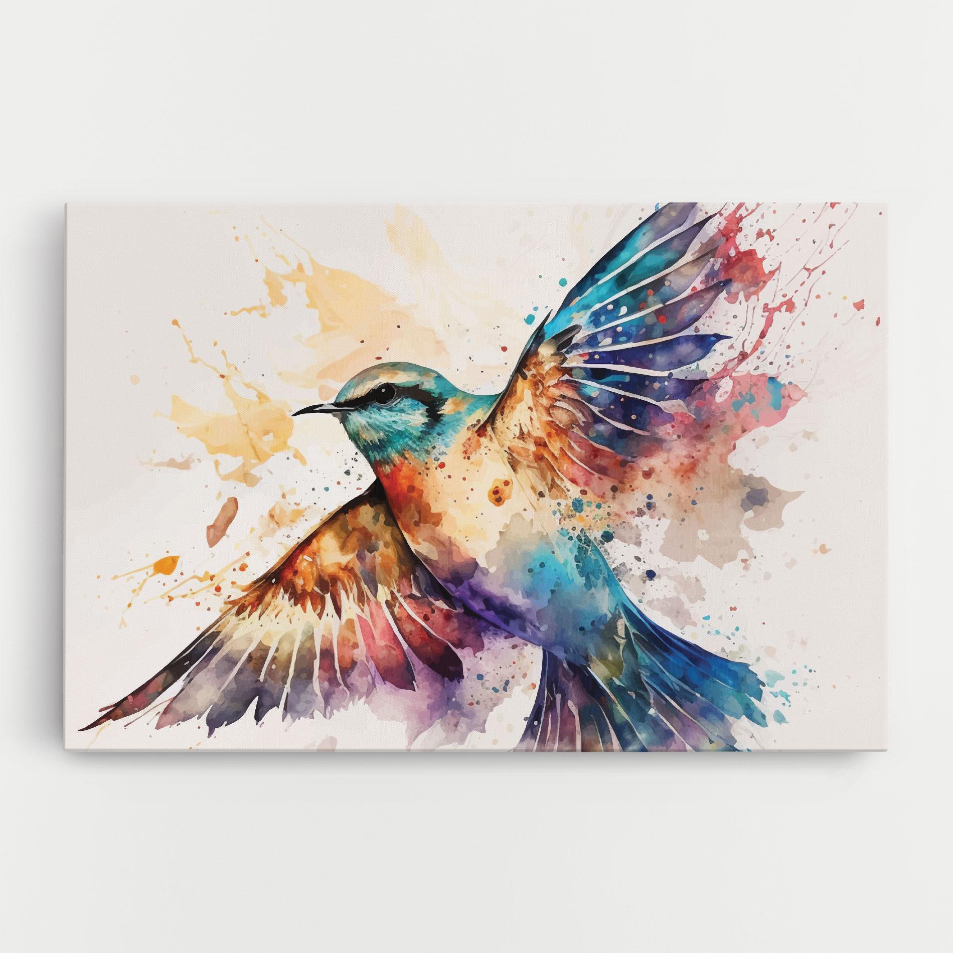 Leinwandbild Painted Wings Bird mockup 0