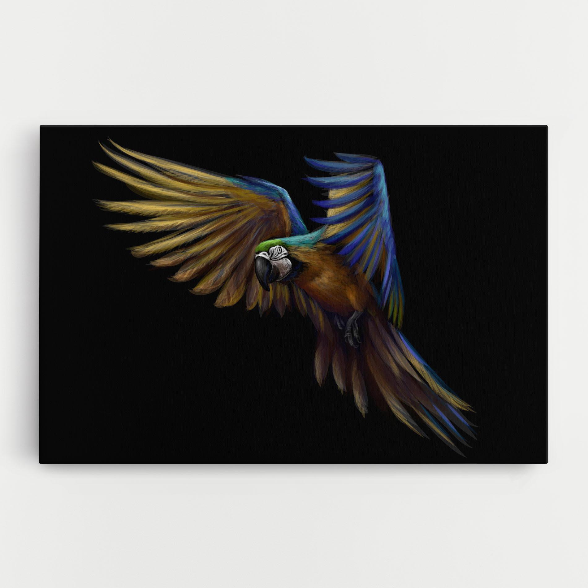 Leinwandbild Parrot Flying mockup 0