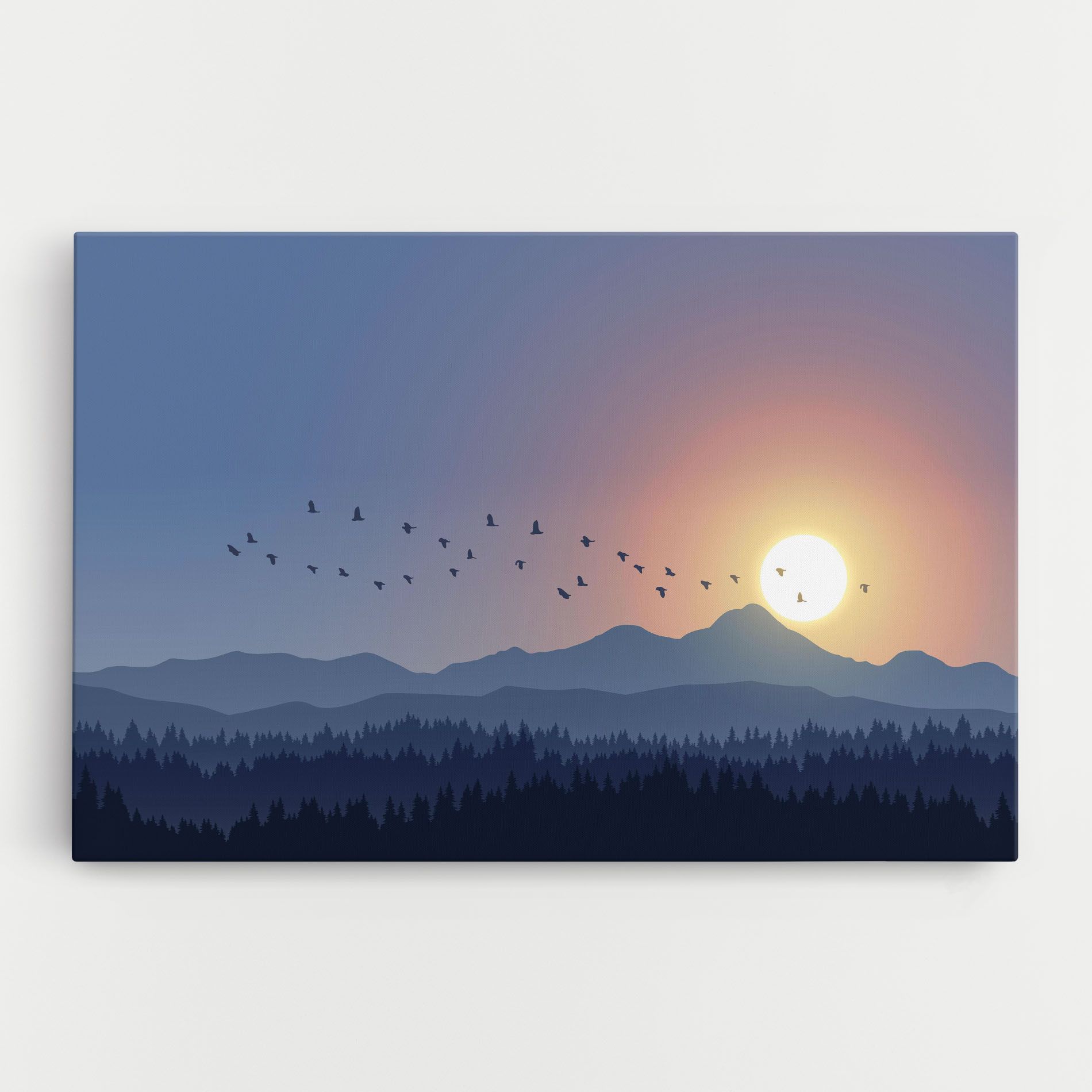 Sunset Birds View mockup 0