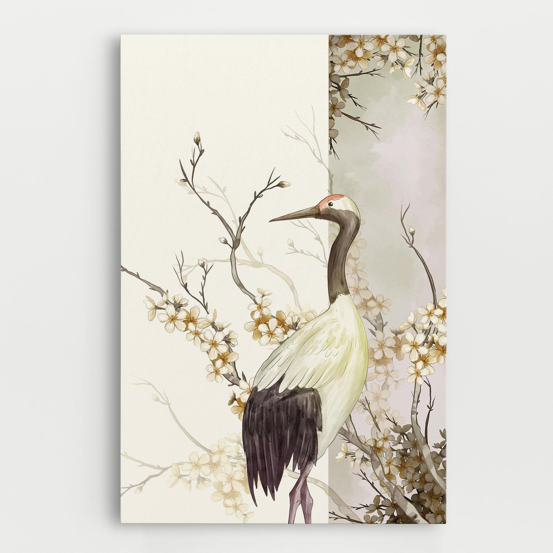 Leinwandbild Asian Bird mockup 0