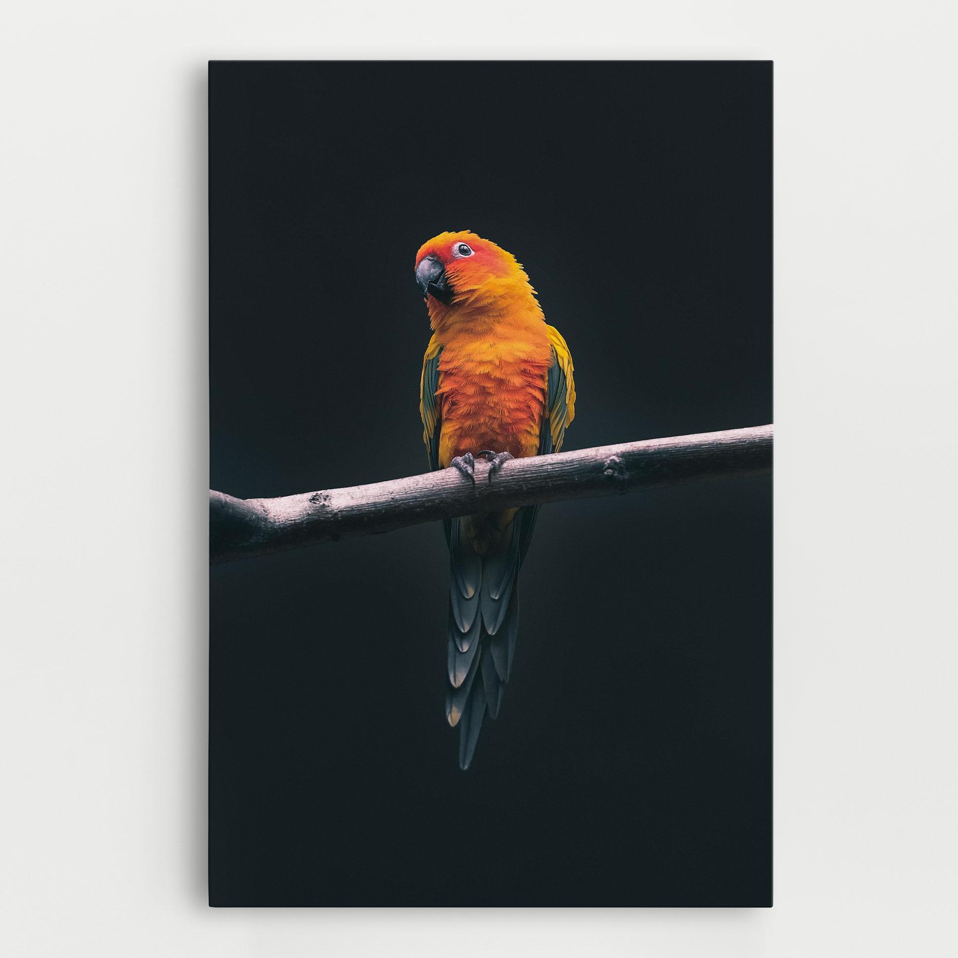 Leinwandbild Fire Parrot mockup 0