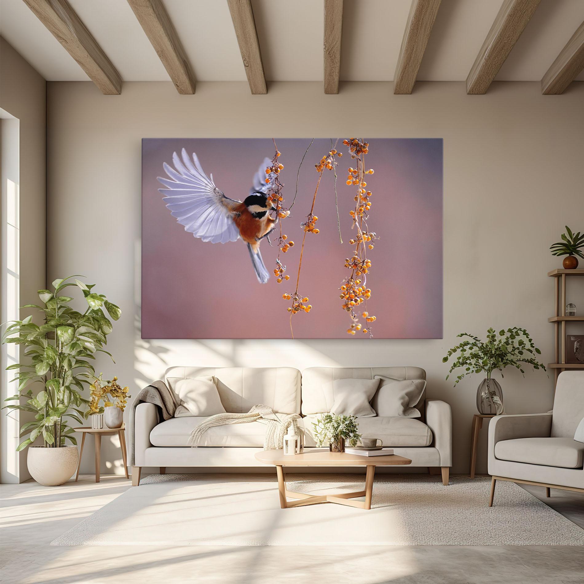 Leinwandbild Woodpecker mockup 6