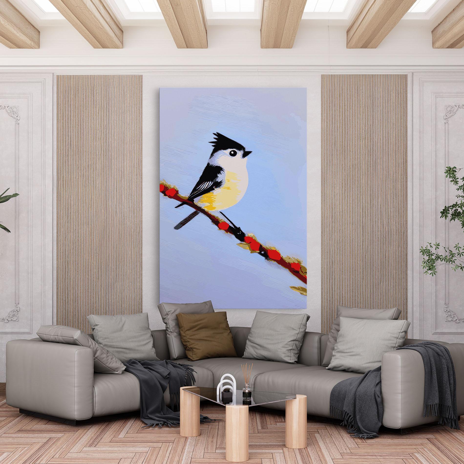 Leinwandbild Bird Painting mockup 6