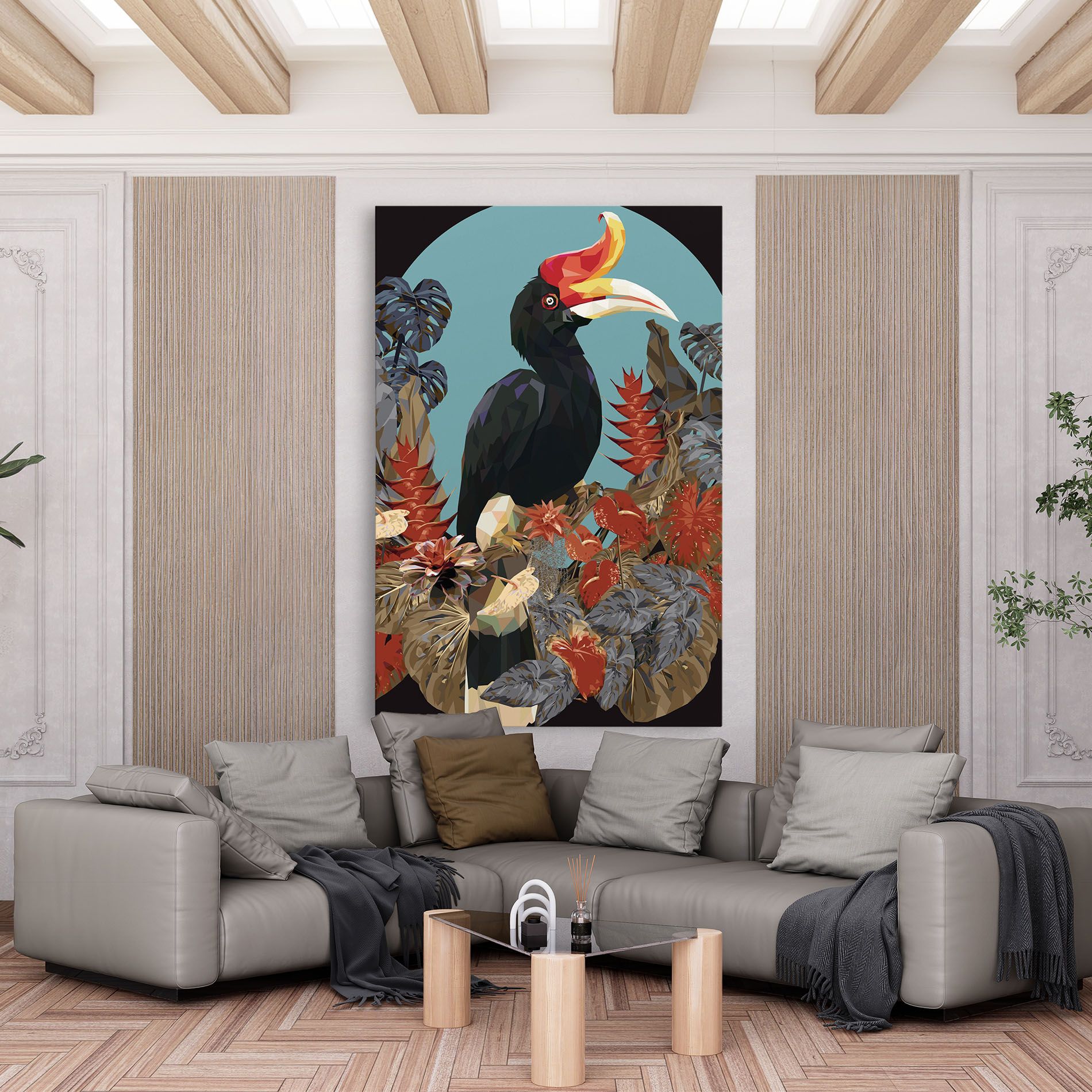 Black Interesting Bird mockup 6