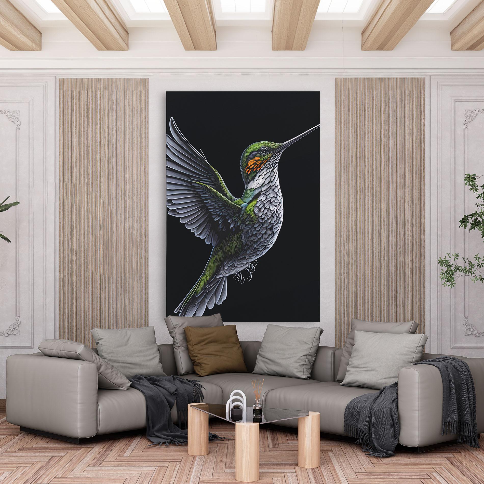 Leinwandbild Hummingbird mockup 6