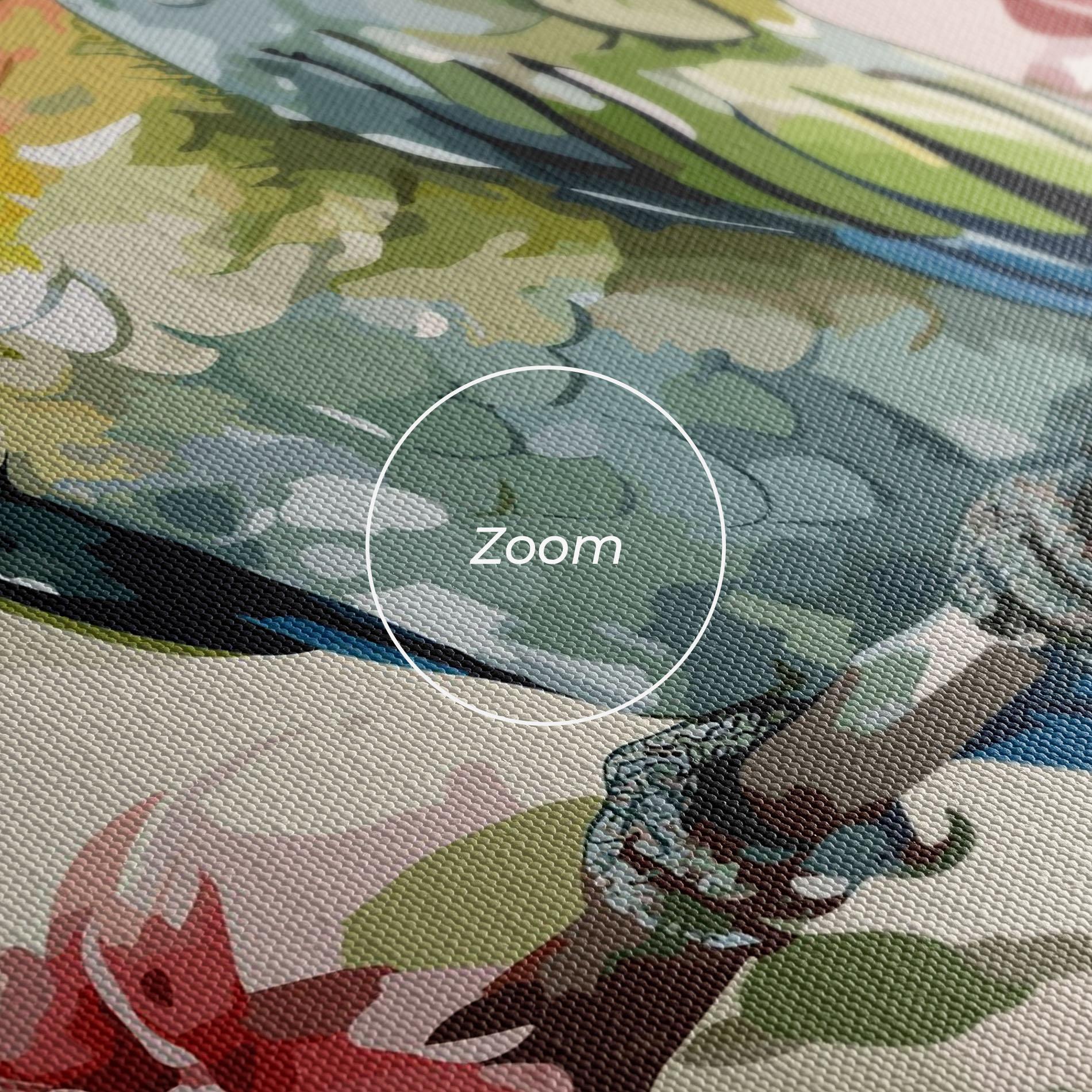 Leinwandbild Beautiful Parrot mockup 3