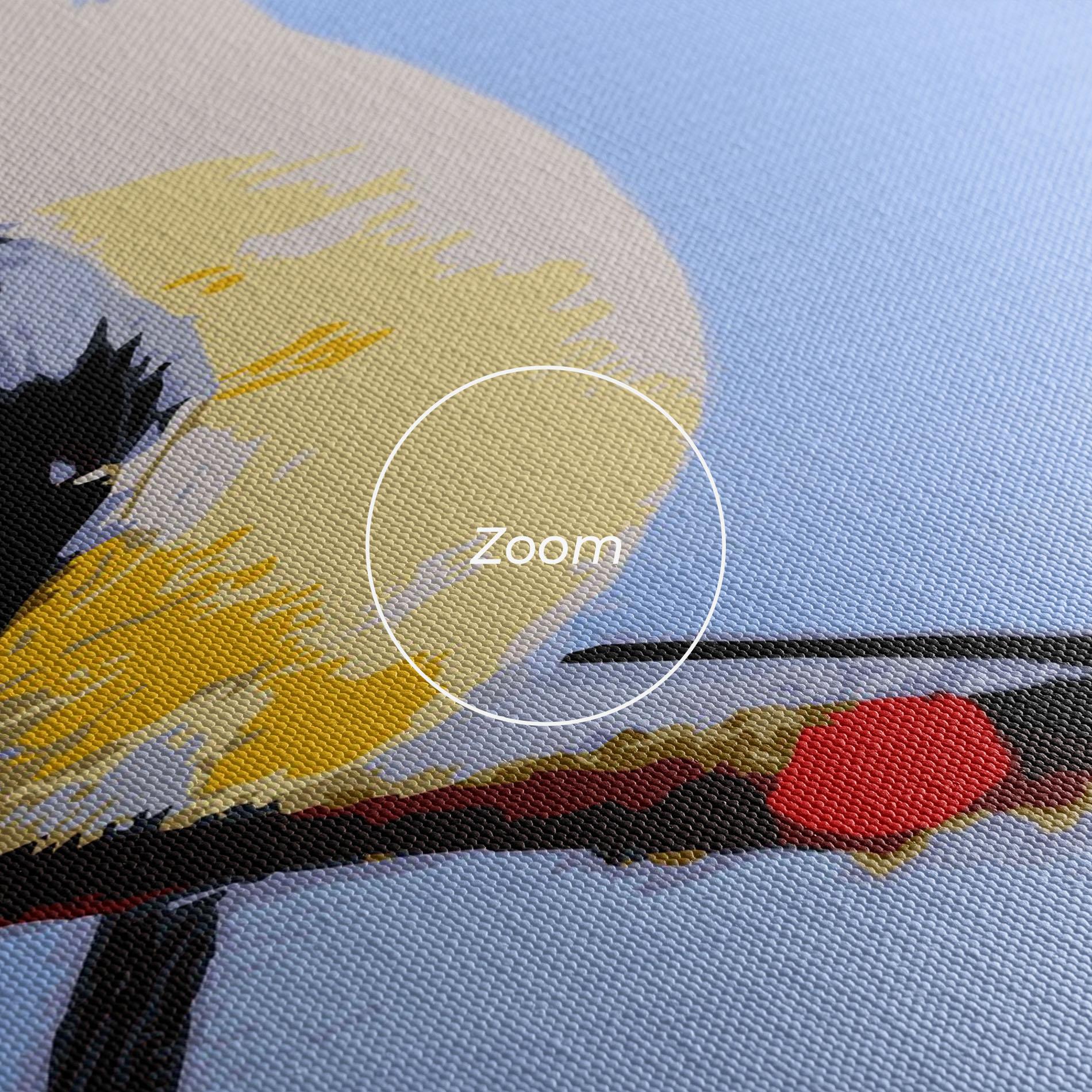 Leinwandbild Bird Painting mockup 3