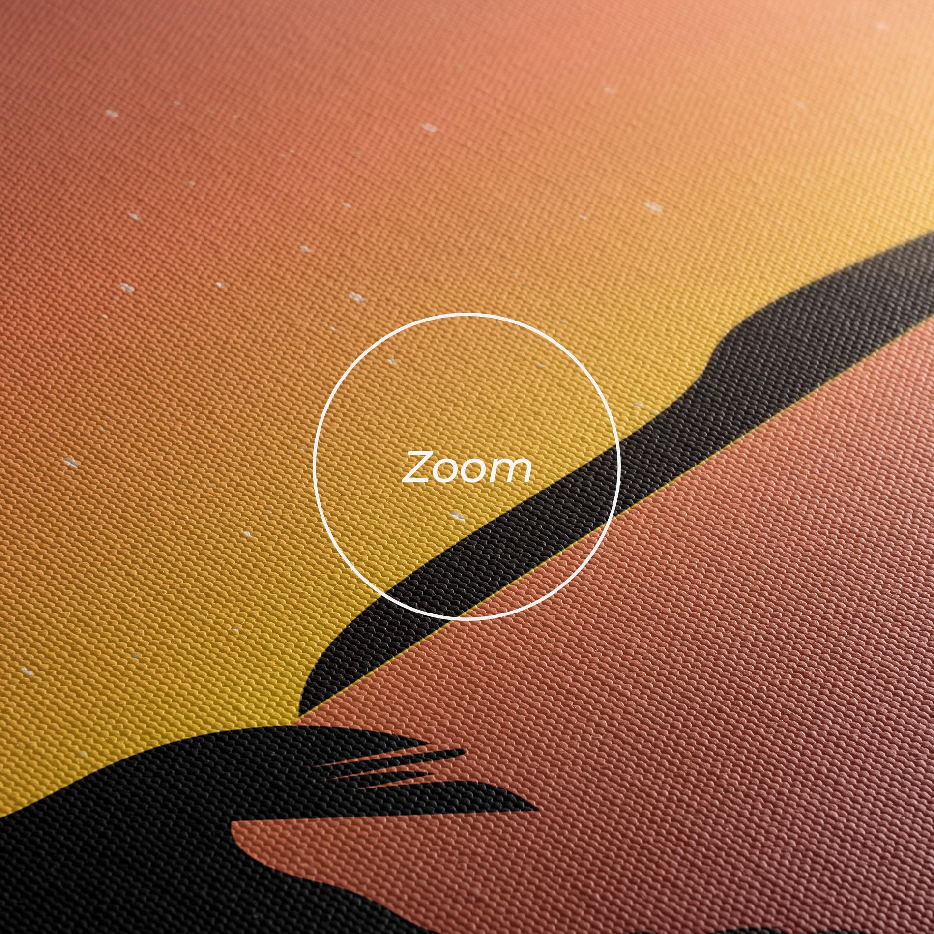 Leinwandbild Birds Fishing mockup 3