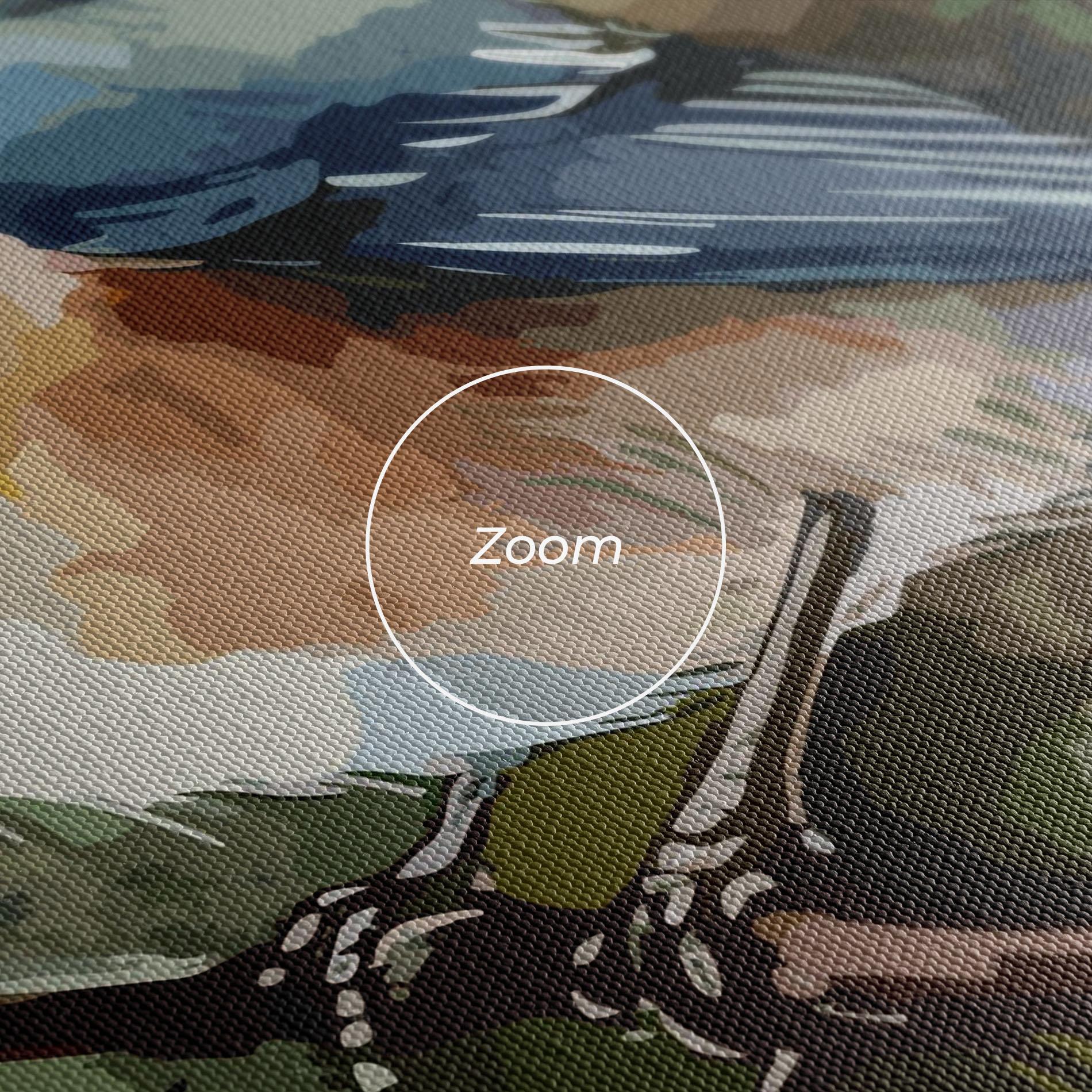 Leinwandbild Blue Pretty Bird mockup 3