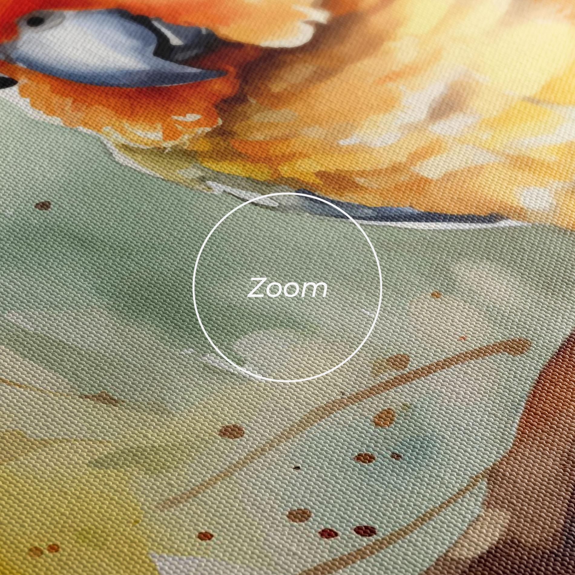 Leinwandbild Cute Baby Parrot mockup 3