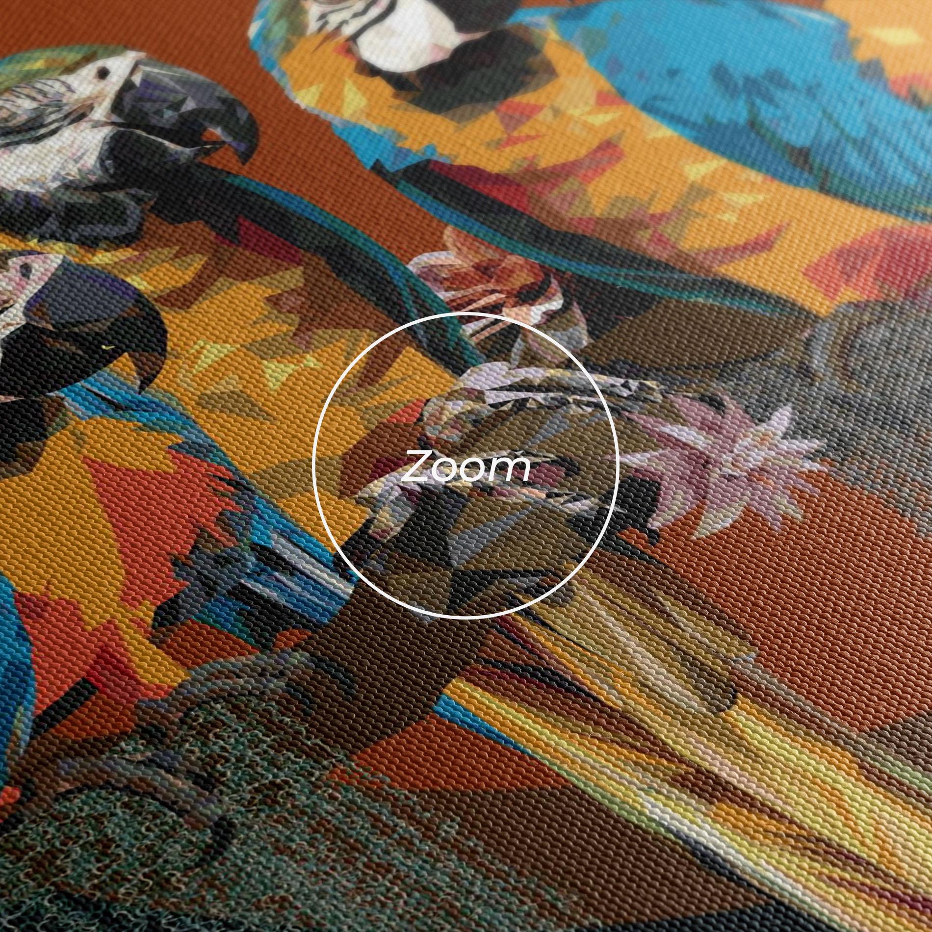 Leinwandbild Parrot Couples mockup 3