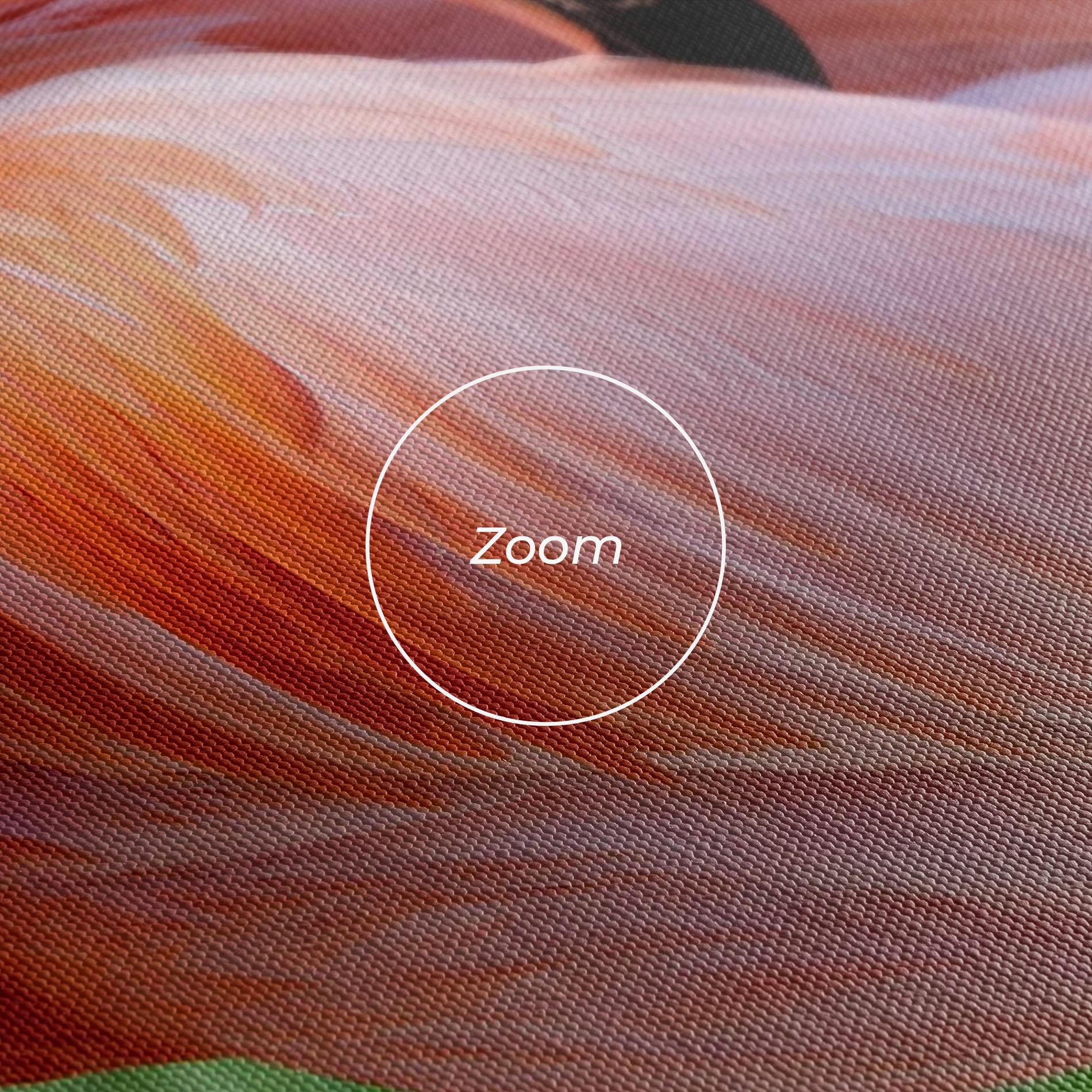 Leinwandbild Red Flamingo mockup 3