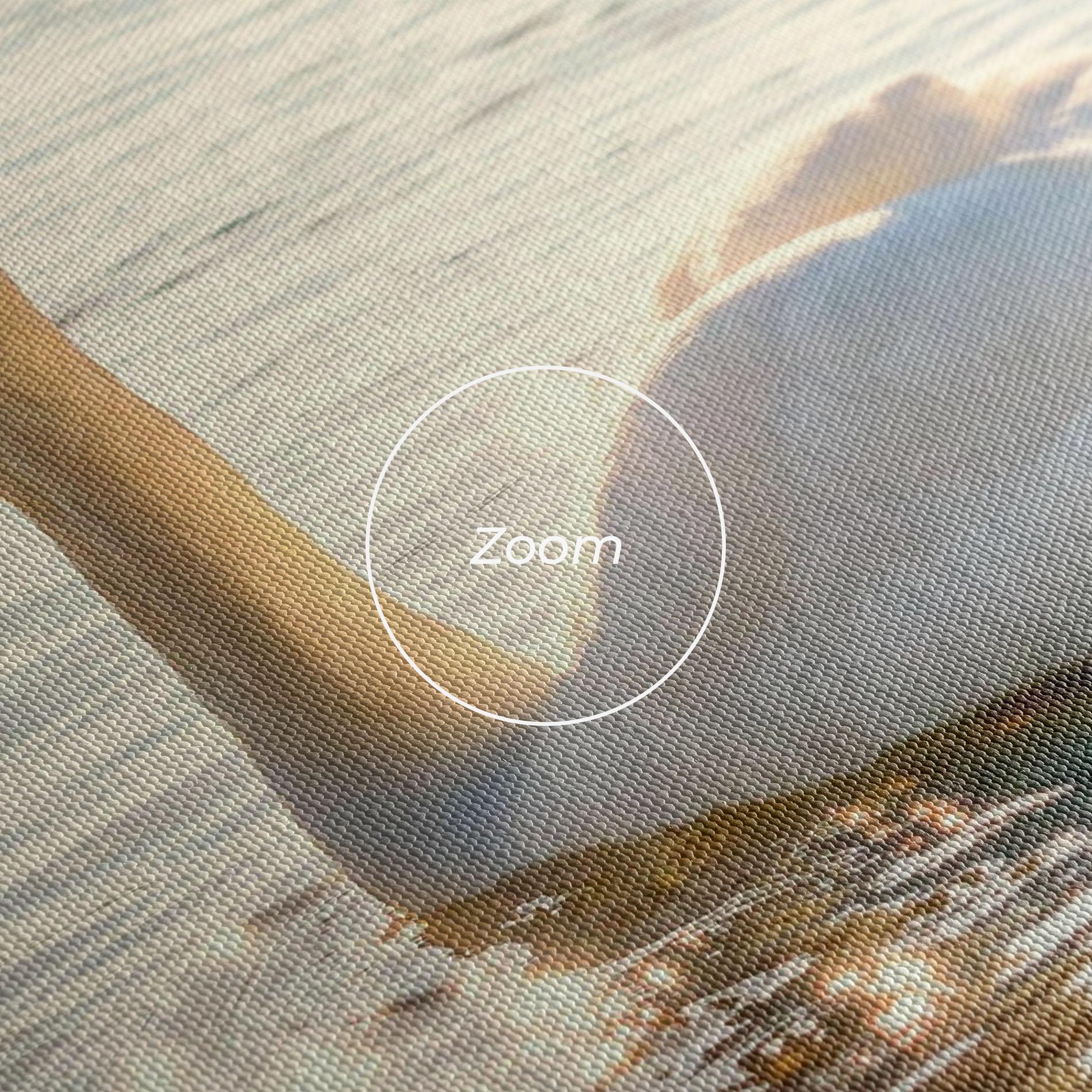 Leinwandbild Swan On Lake mockup 3