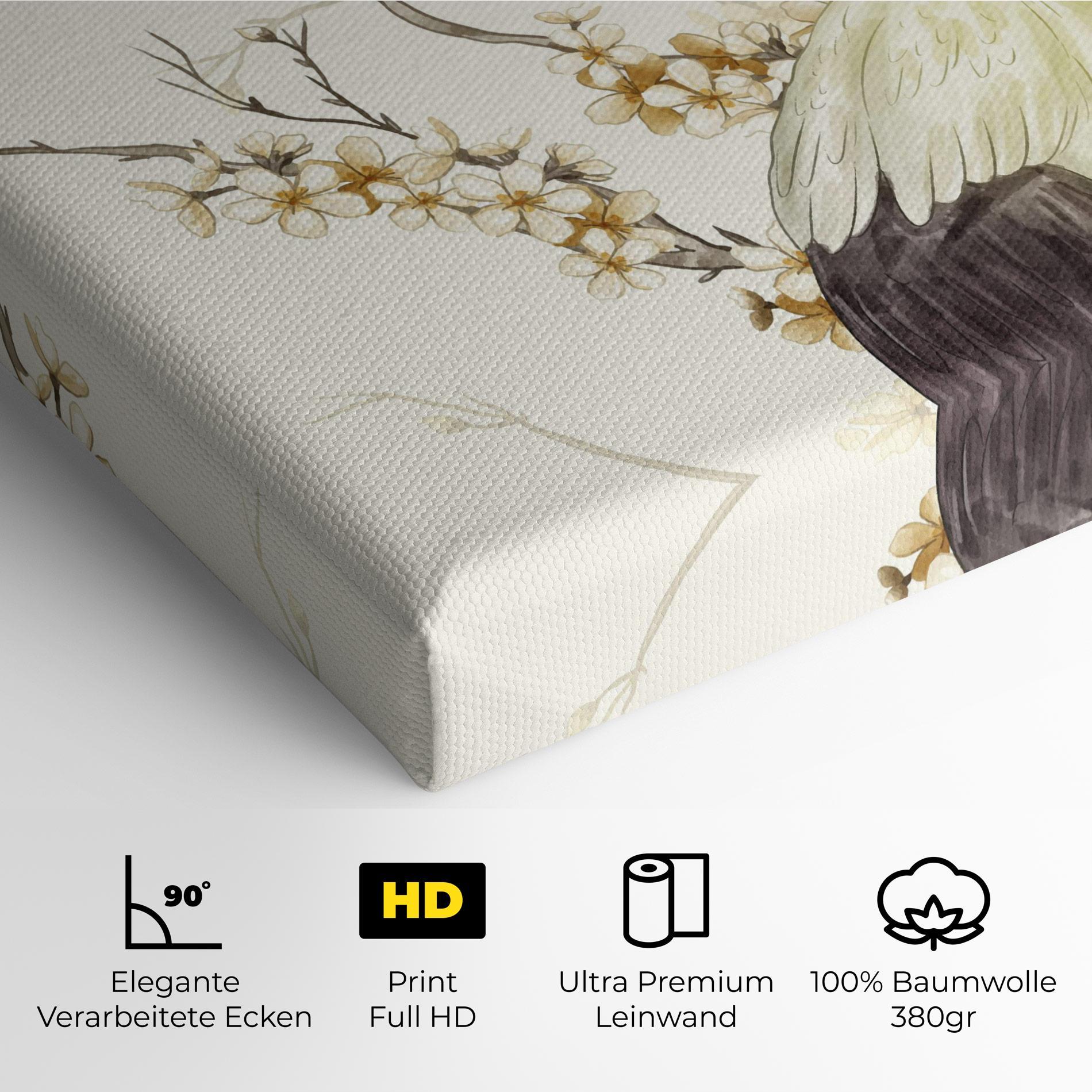 Leinwandbild Asian Bird mockup 4