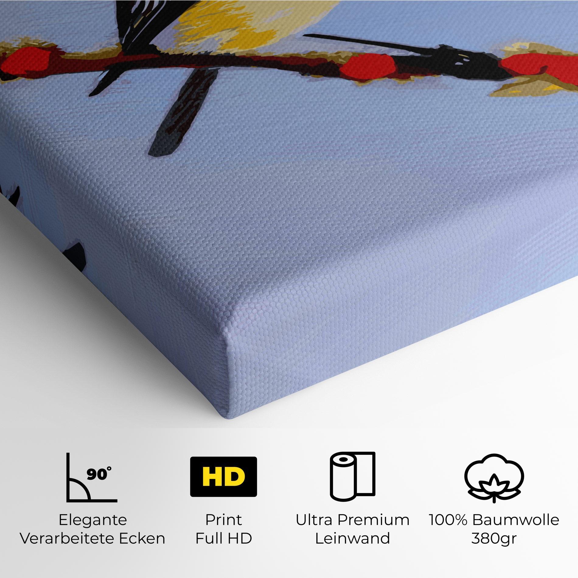 Leinwandbild Bird Painting mockup 4