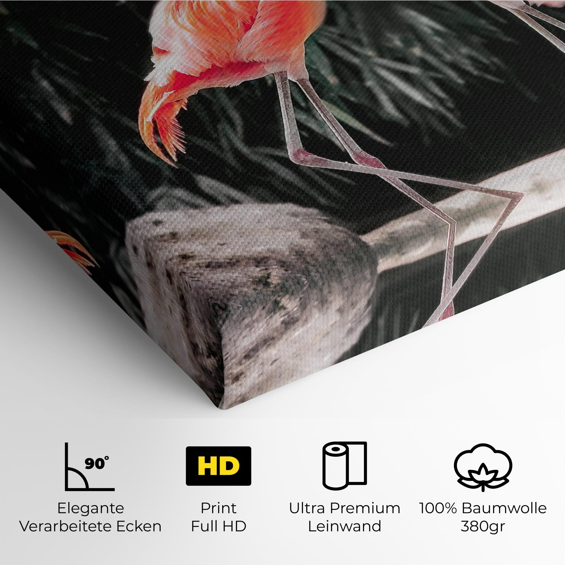 Leinwandbild Flamingo Love mockup 4