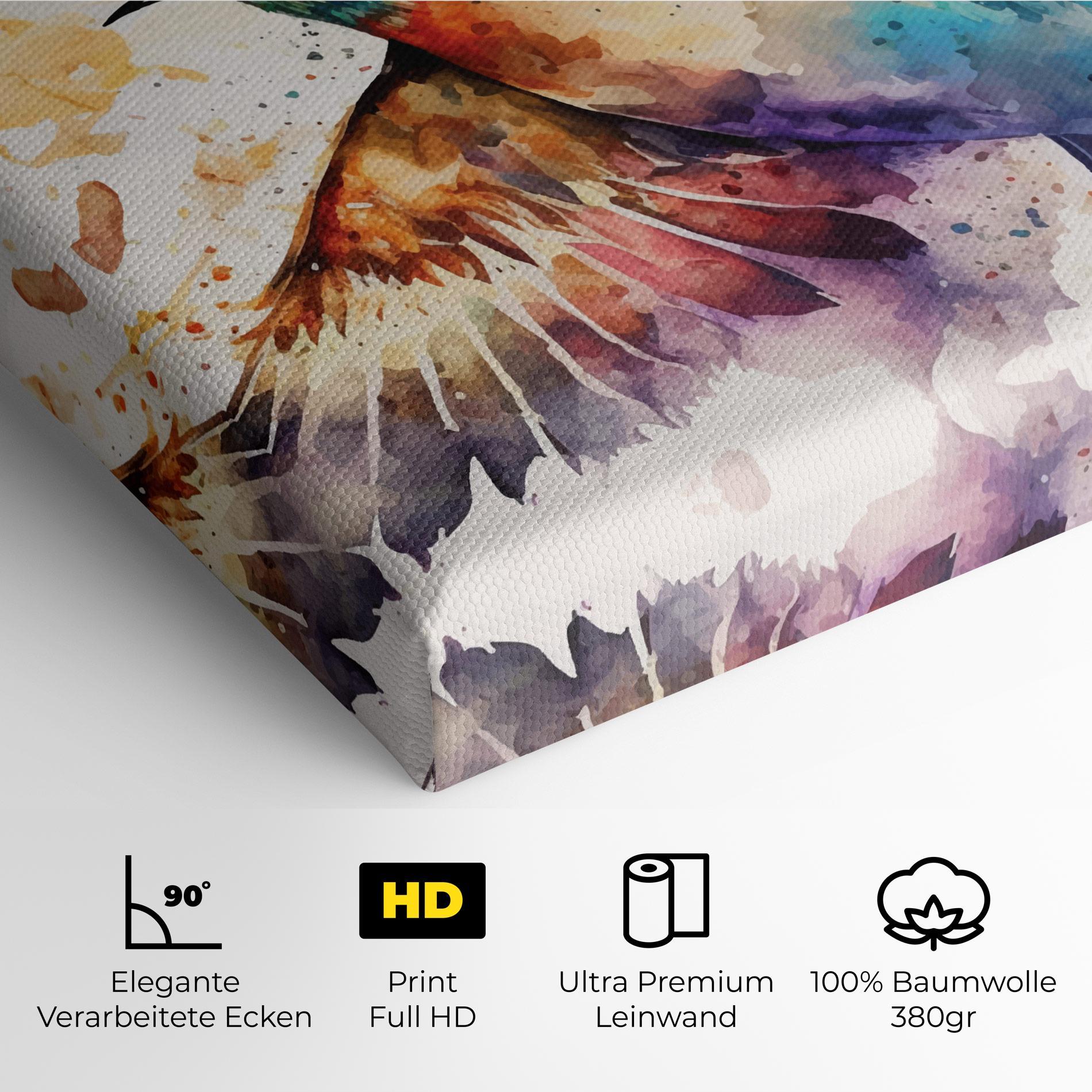 Leinwandbild Painted Wings Bird mockup 4