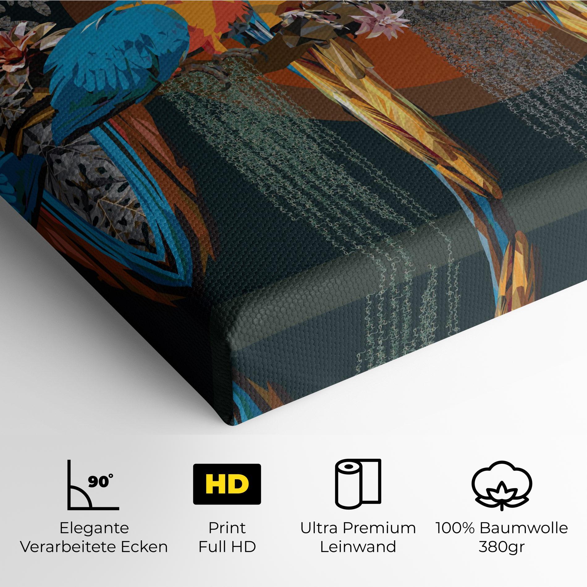 Leinwandbild Parrot Couples mockup 4