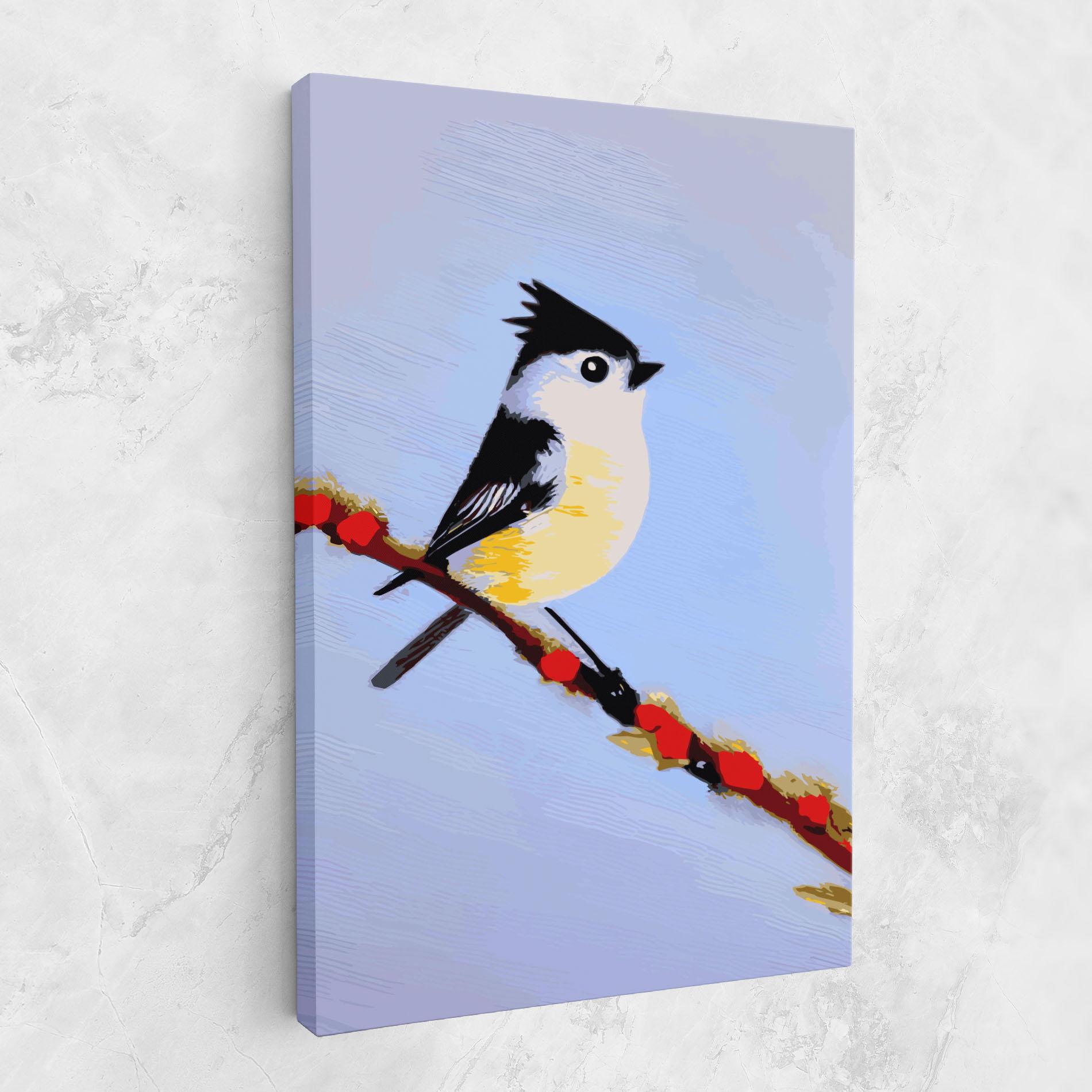 Leinwandbild Bird Painting mockup 1