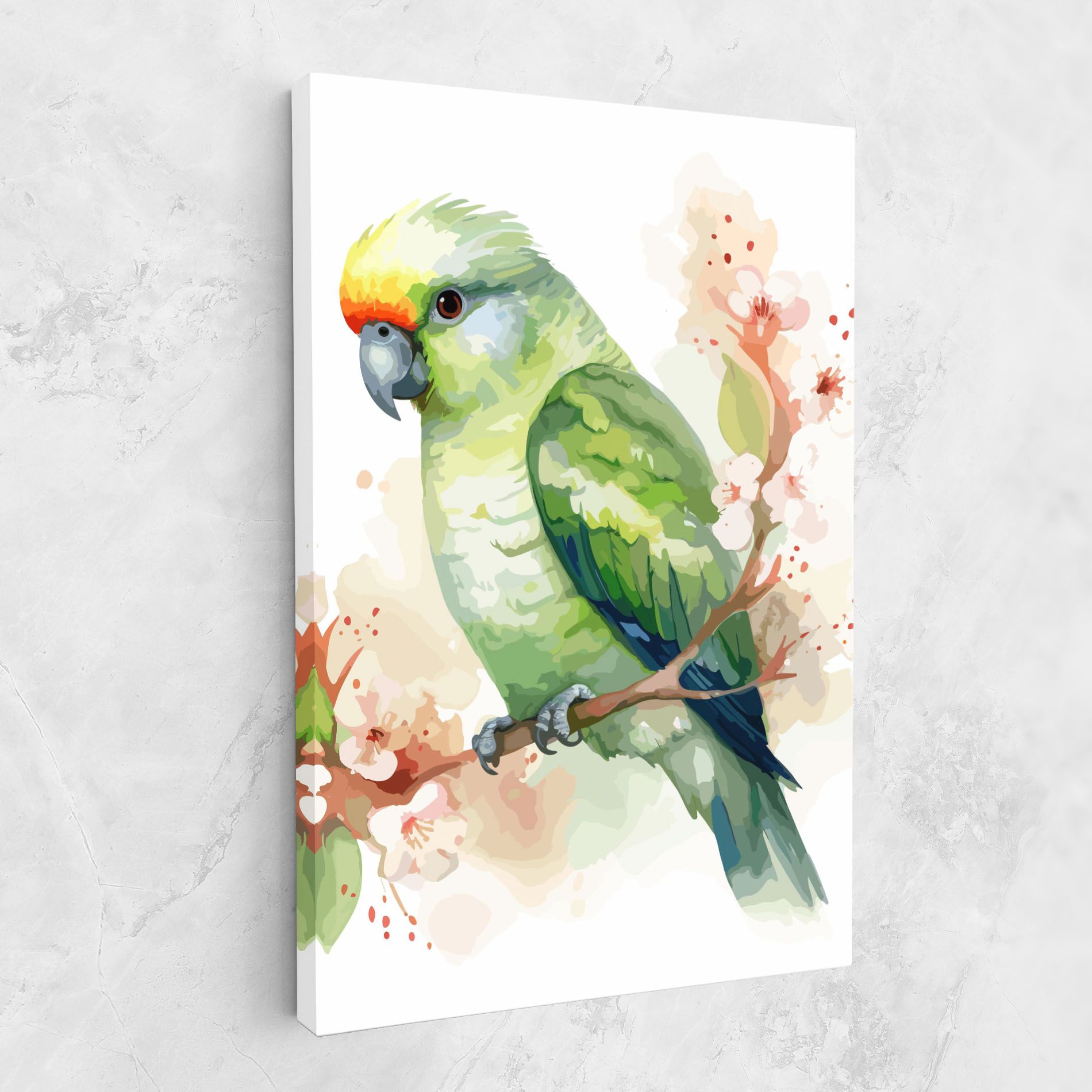 Pretty Green Parrot mockup 1