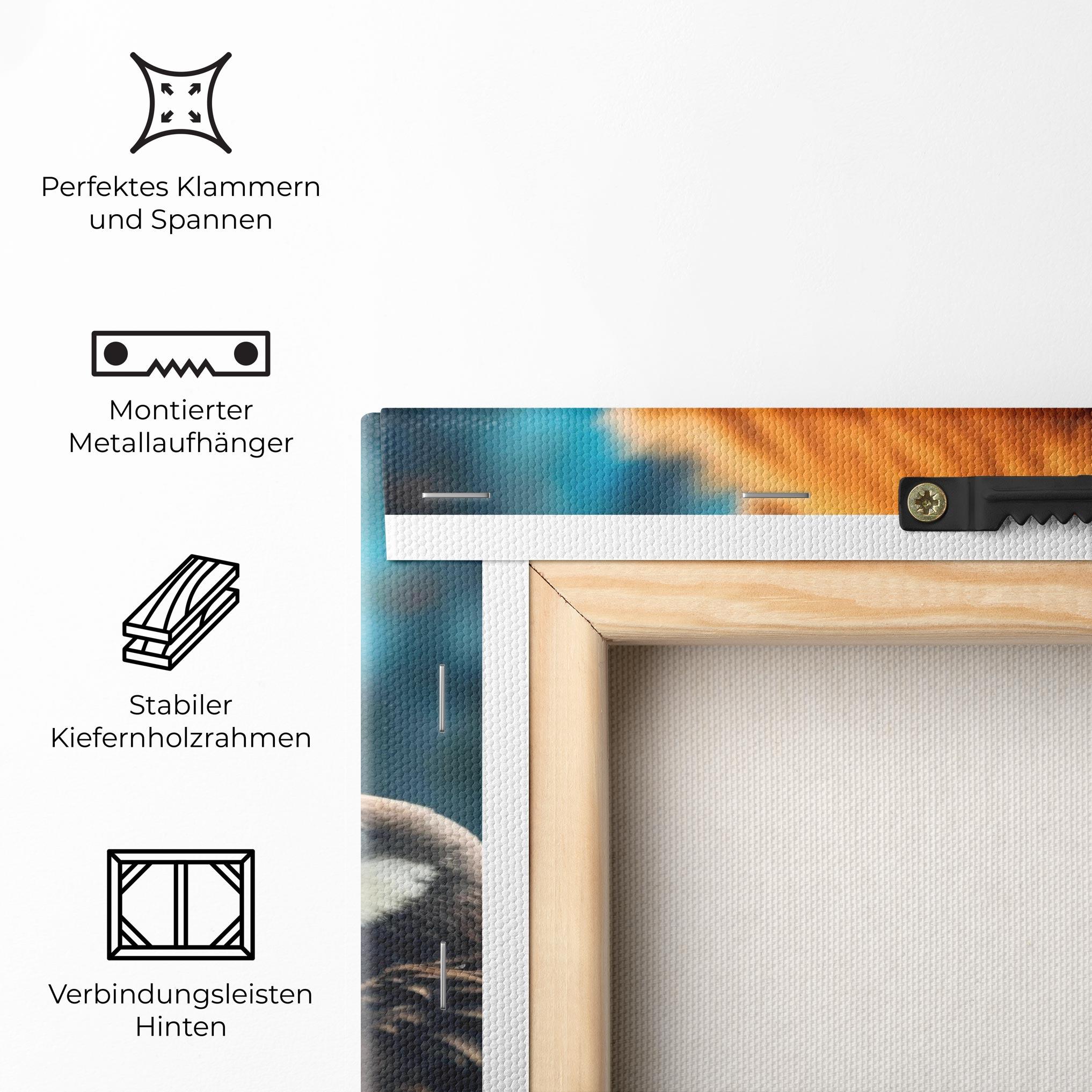 Leinwandbild Bear With Eagle mockup 5