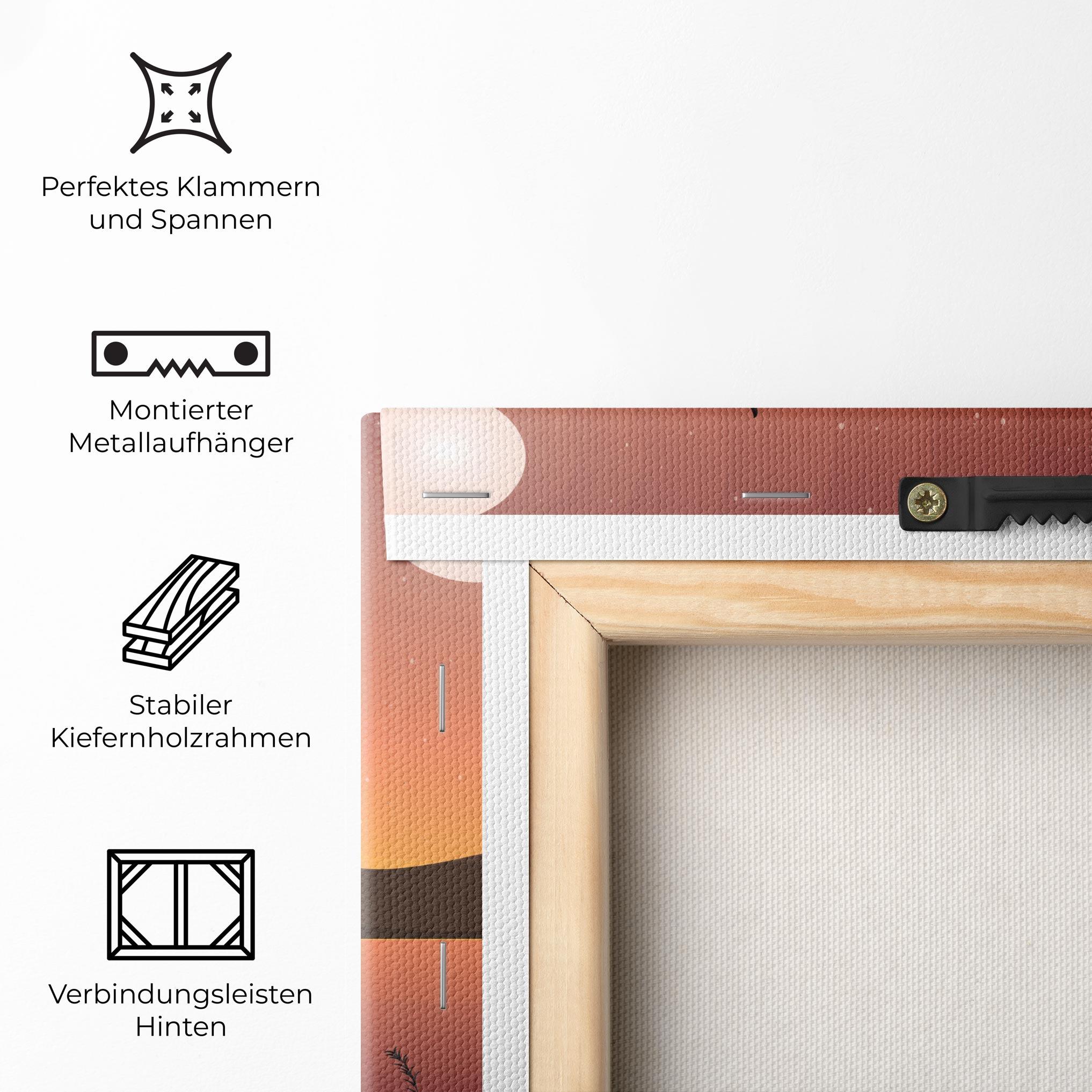 Leinwandbild Birds Fishing mockup 5