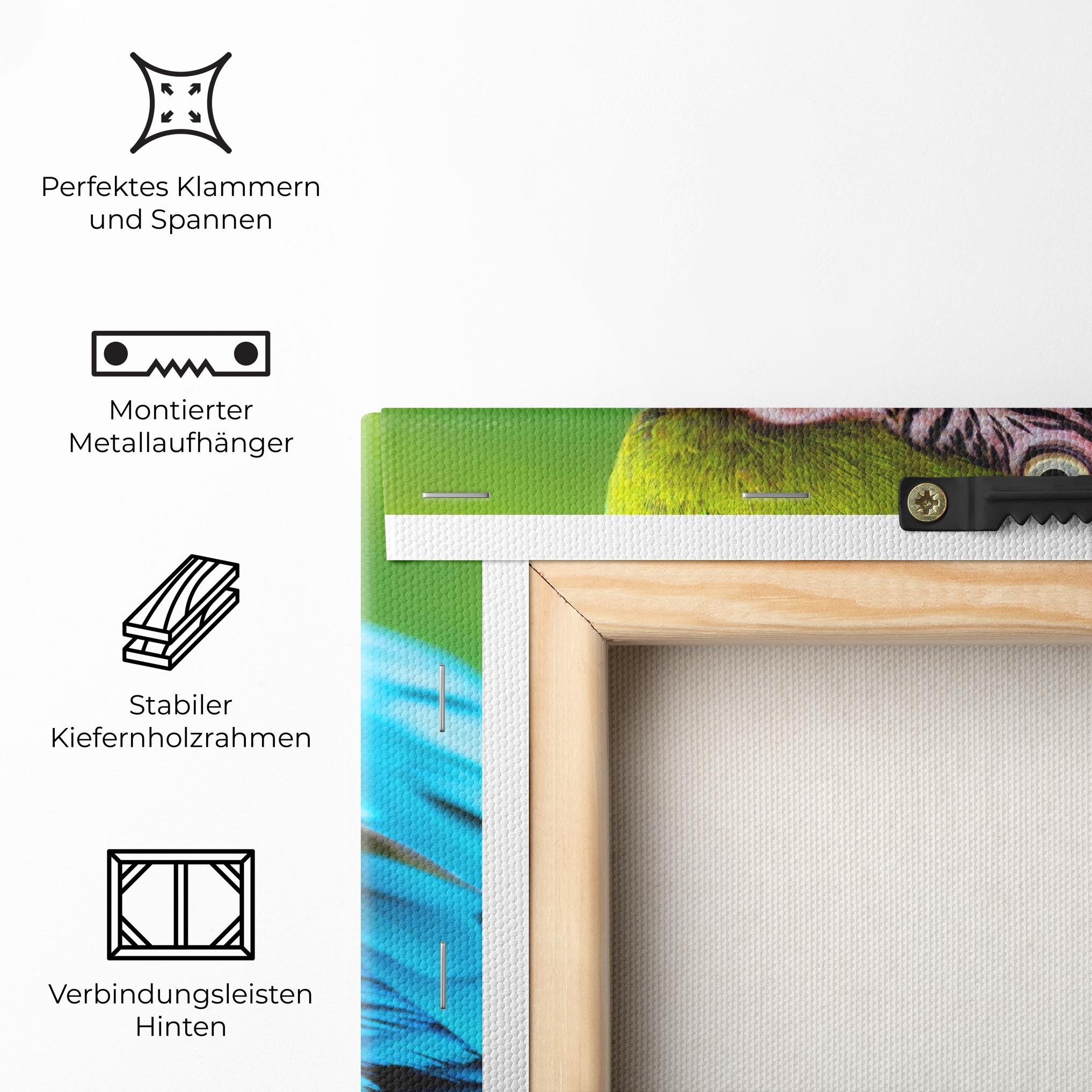 Leinwandbild Blue Parrot mockup 5