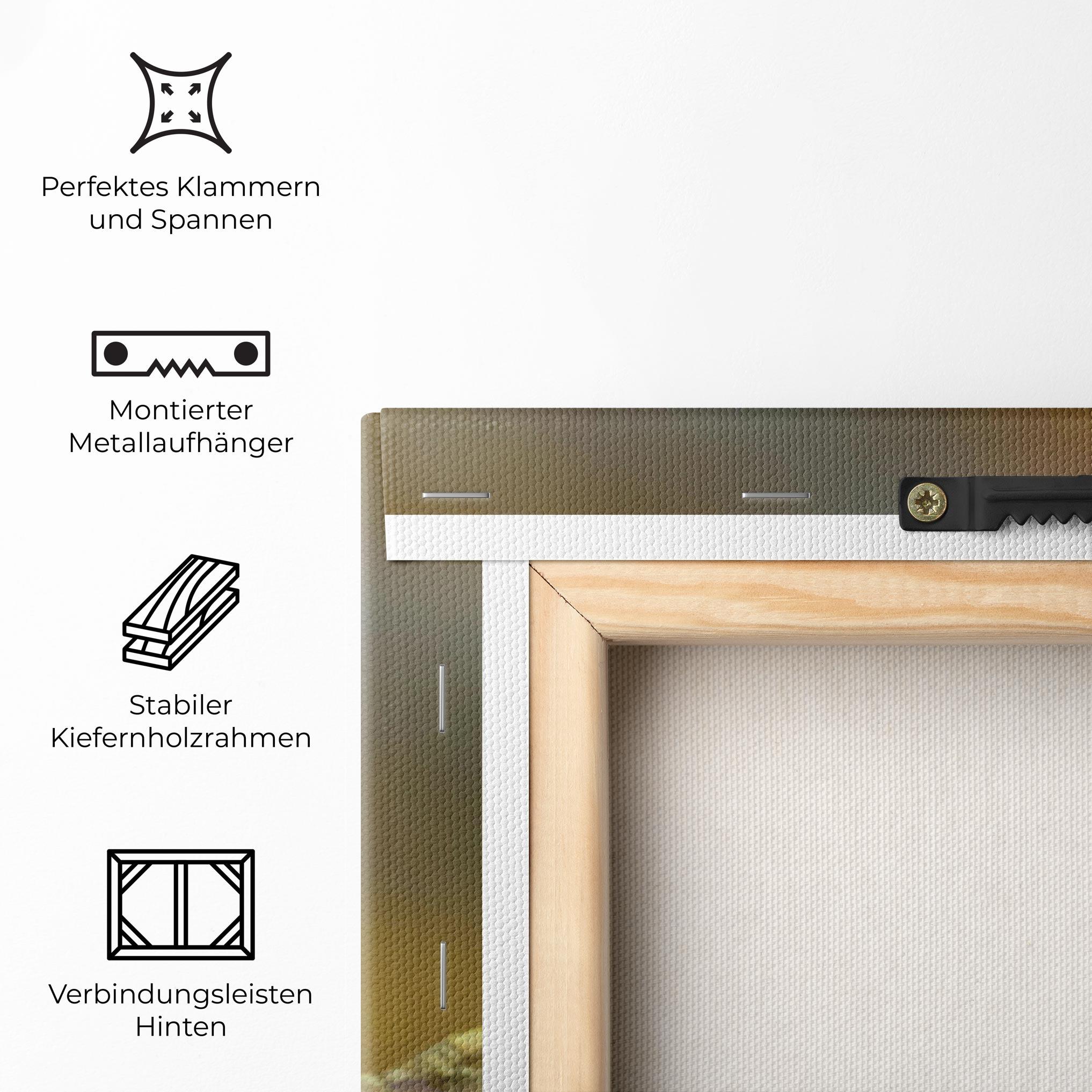 Leinwandbild Colorful Bird mockup 5