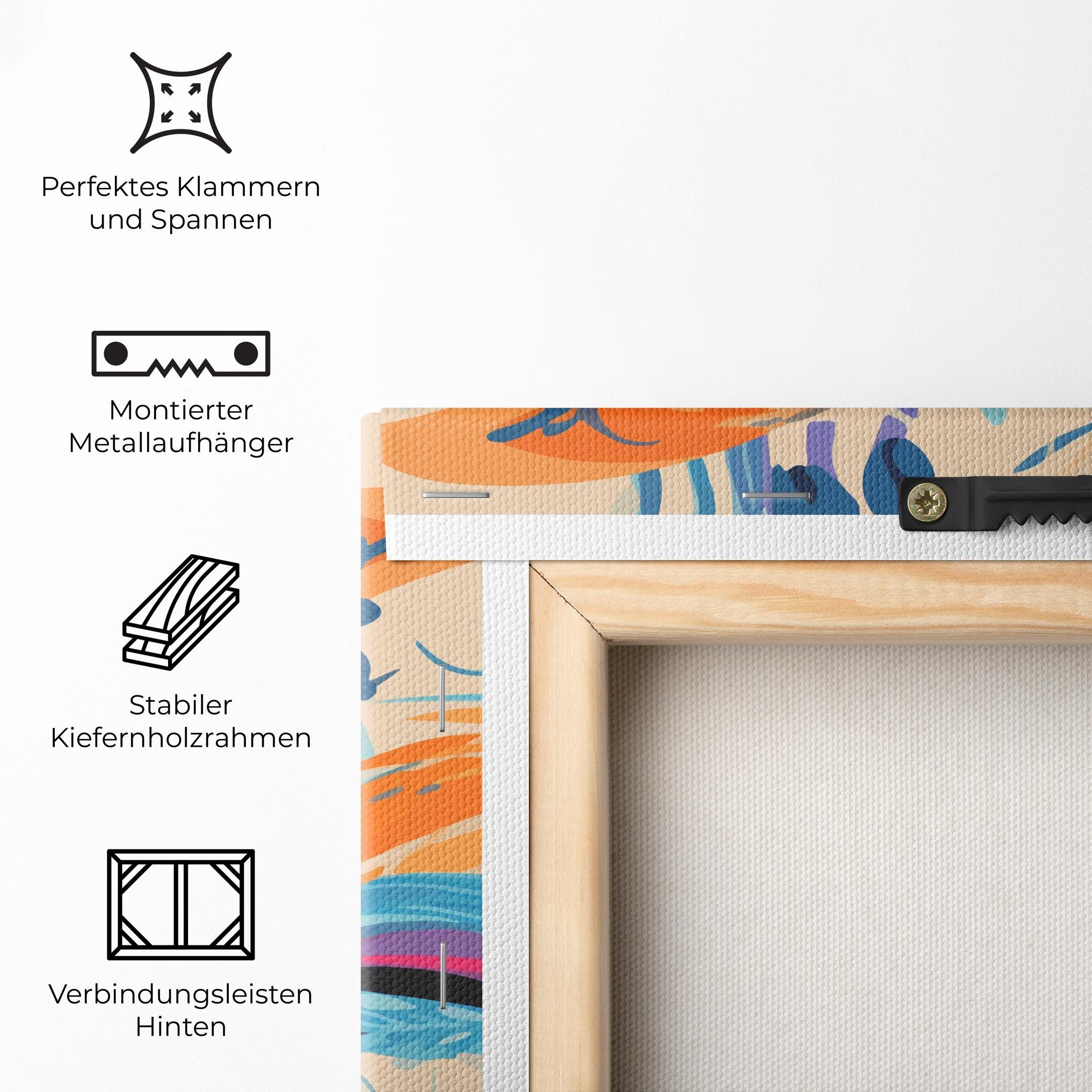 Leinwandbild Colorful Toucan mockup 5