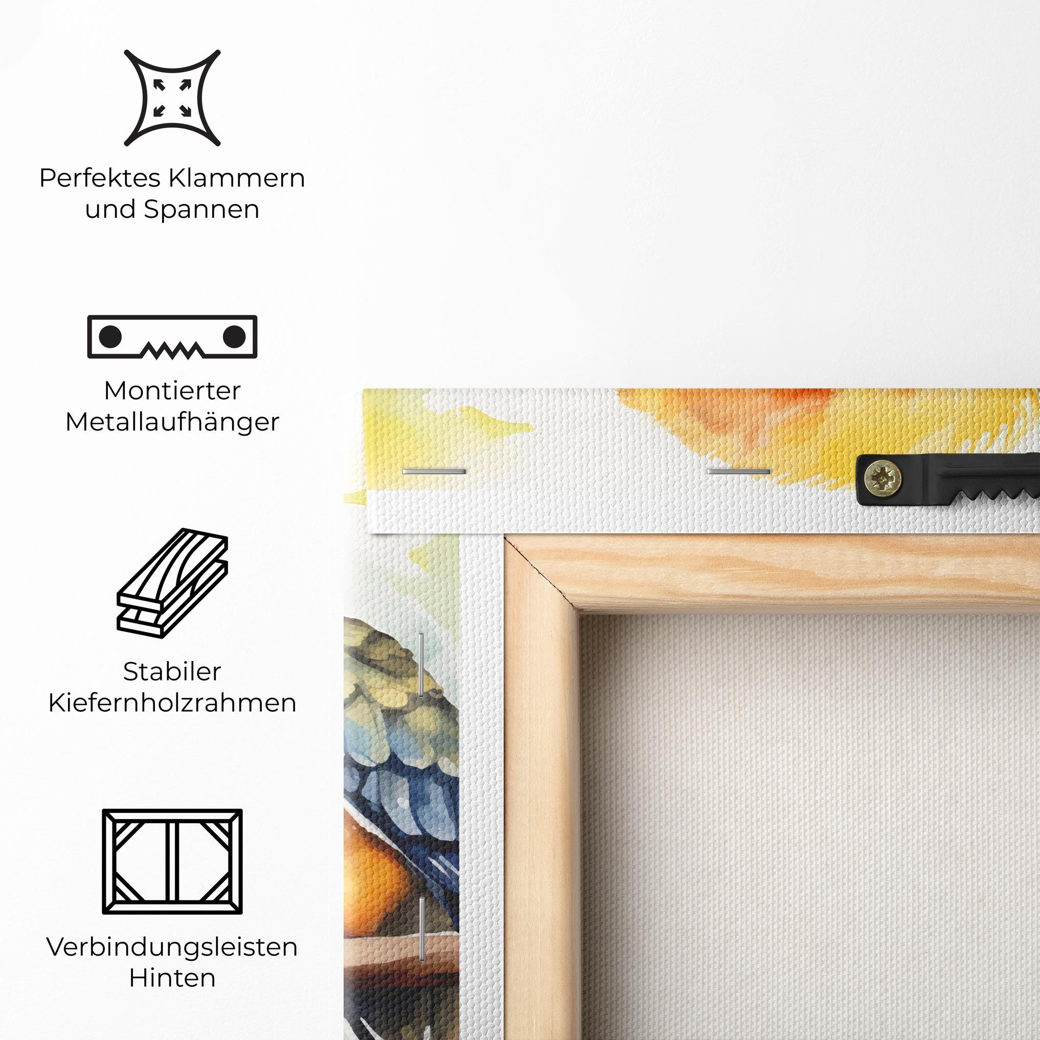 Leinwandbild Cute Baby Parrot mockup 5