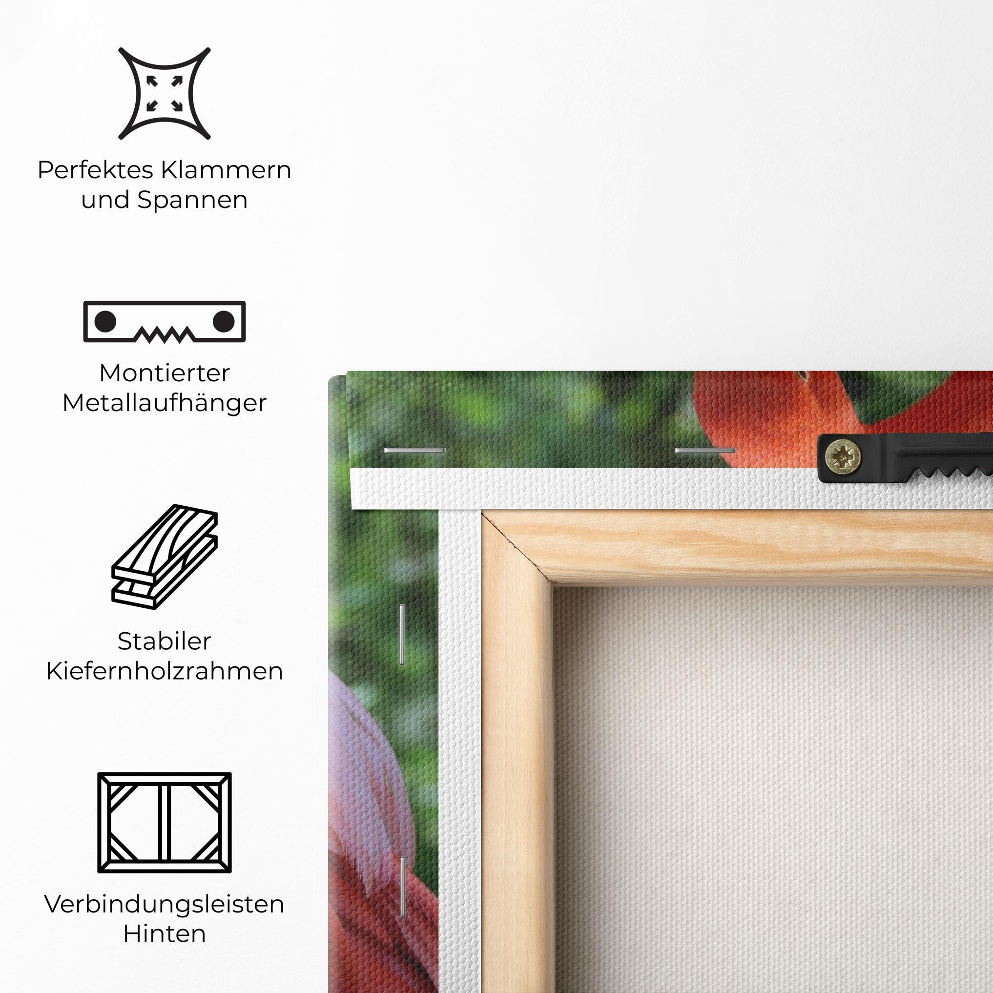 Leinwandbild Red Flamingo mockup 5