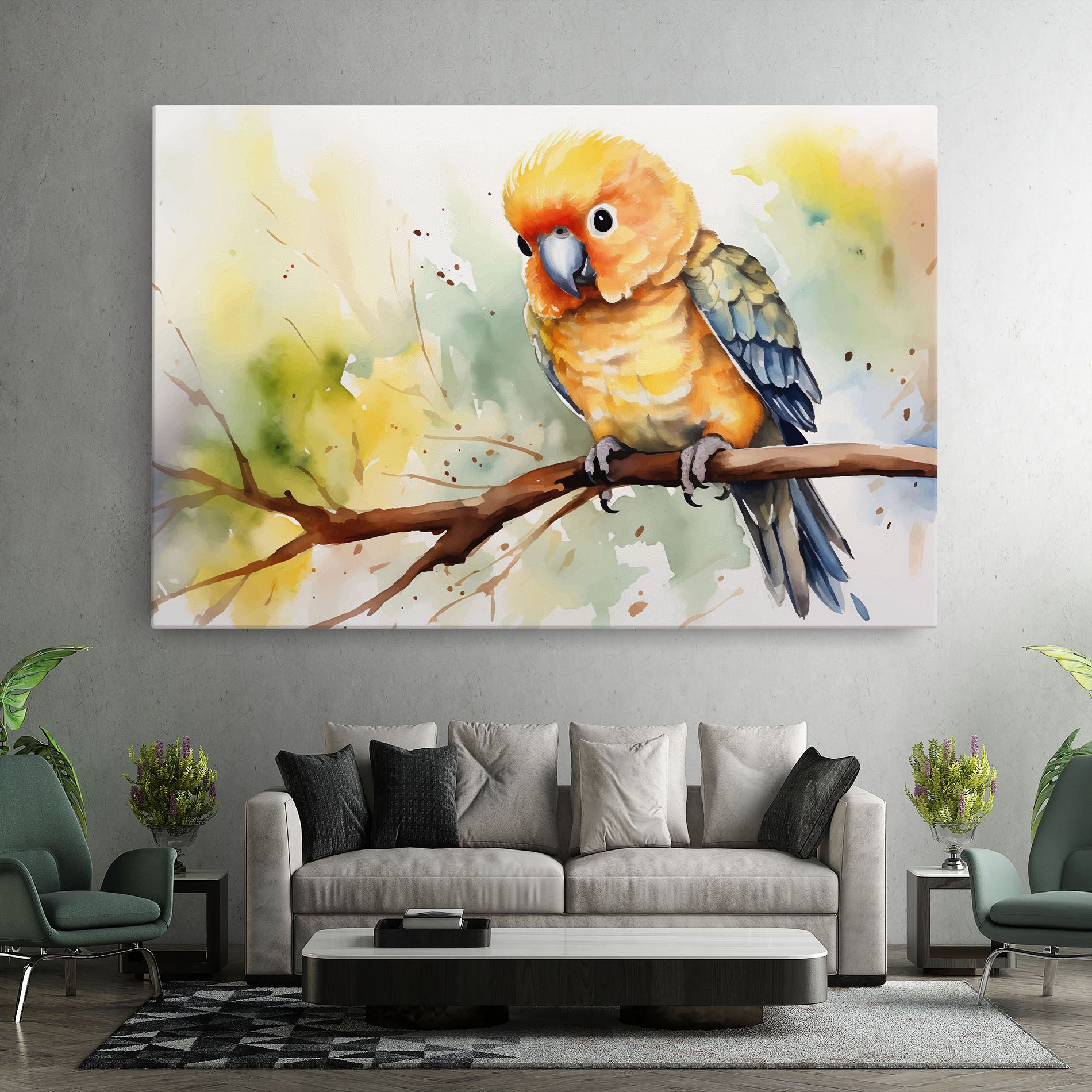 Cute Baby Parrot mockup 7