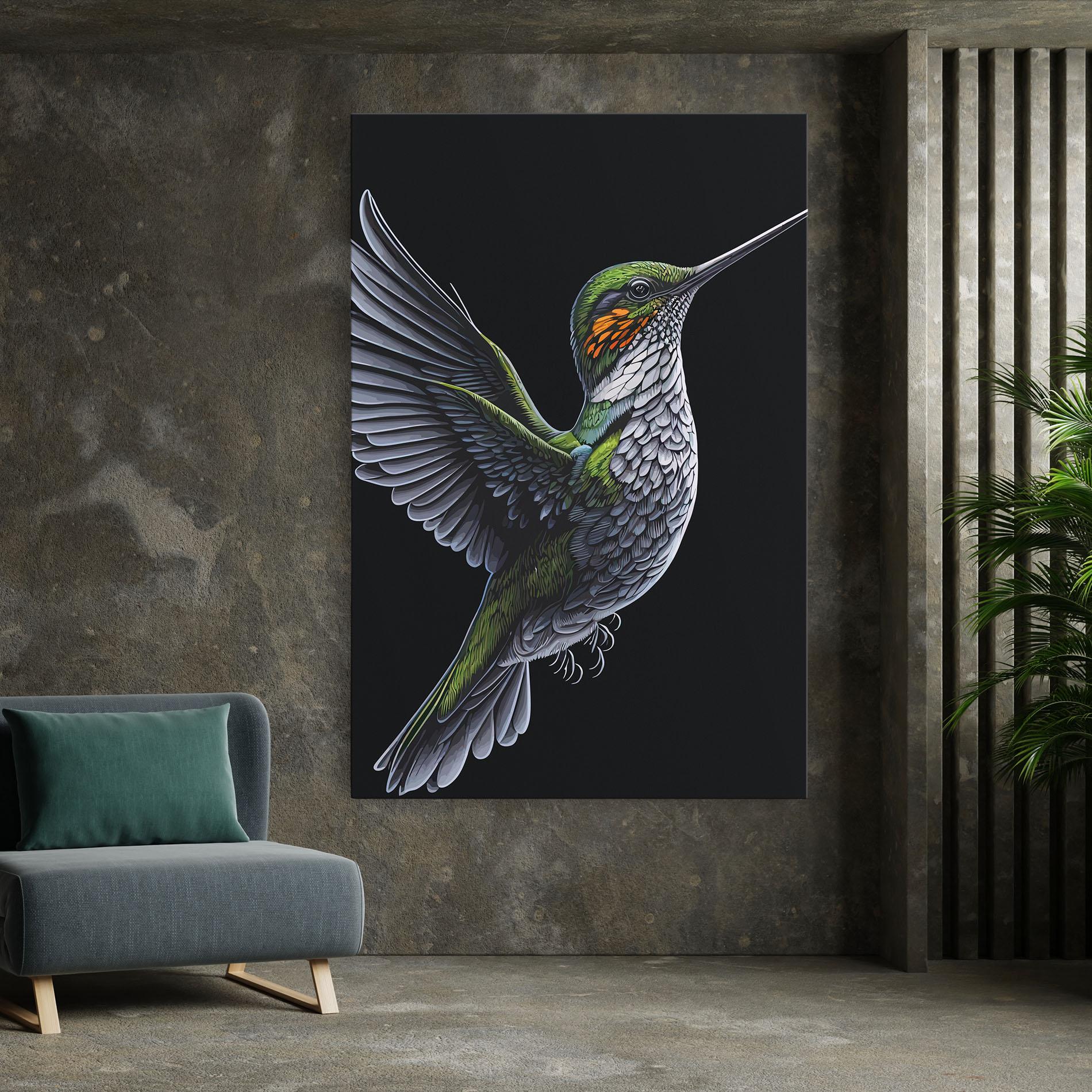 Leinwandbild Hummingbird mockup 7