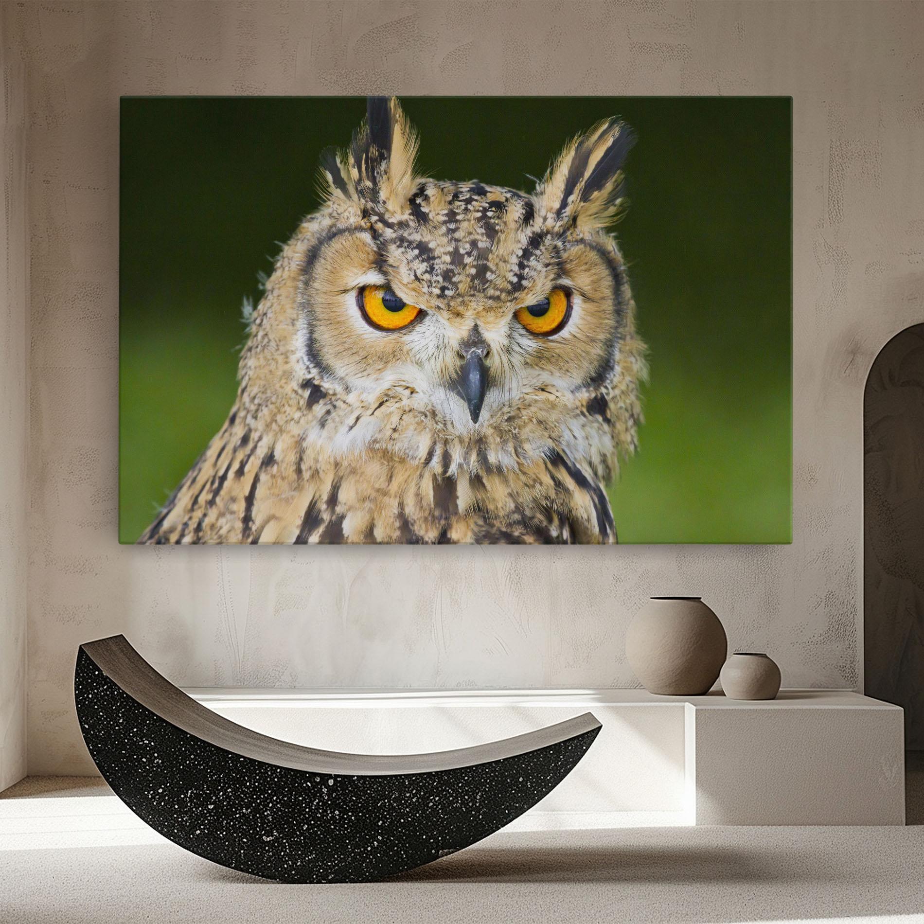 Leinwandbild Angry Owl mockup 8