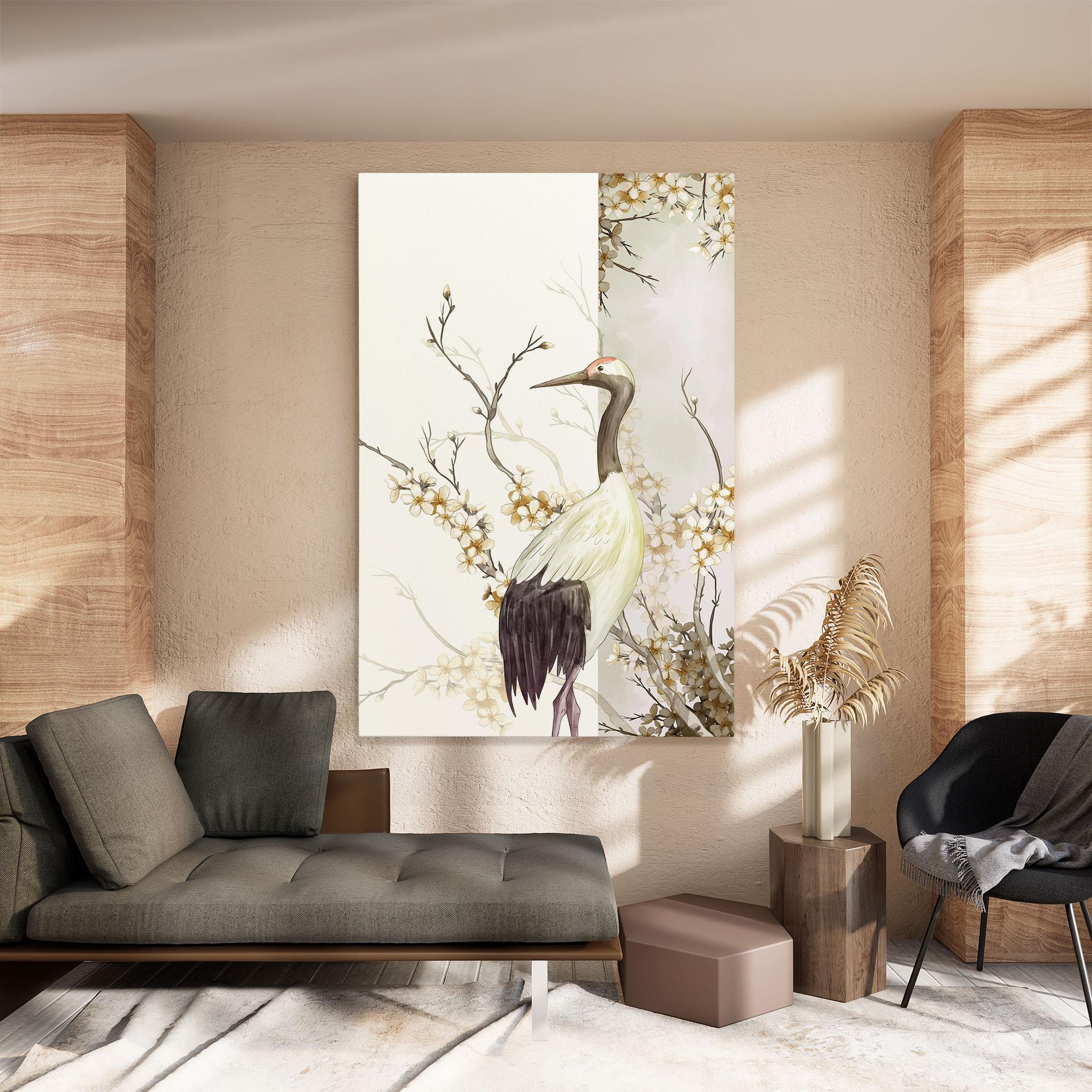 Leinwandbild Asian Bird mockup 8