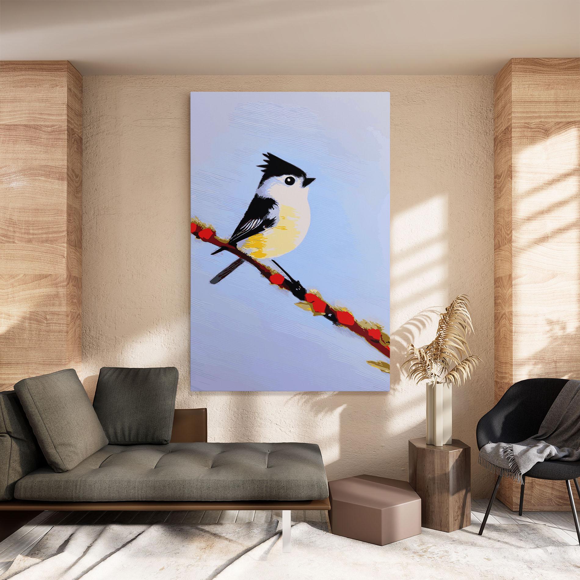 Leinwandbild Bird Painting mockup 8