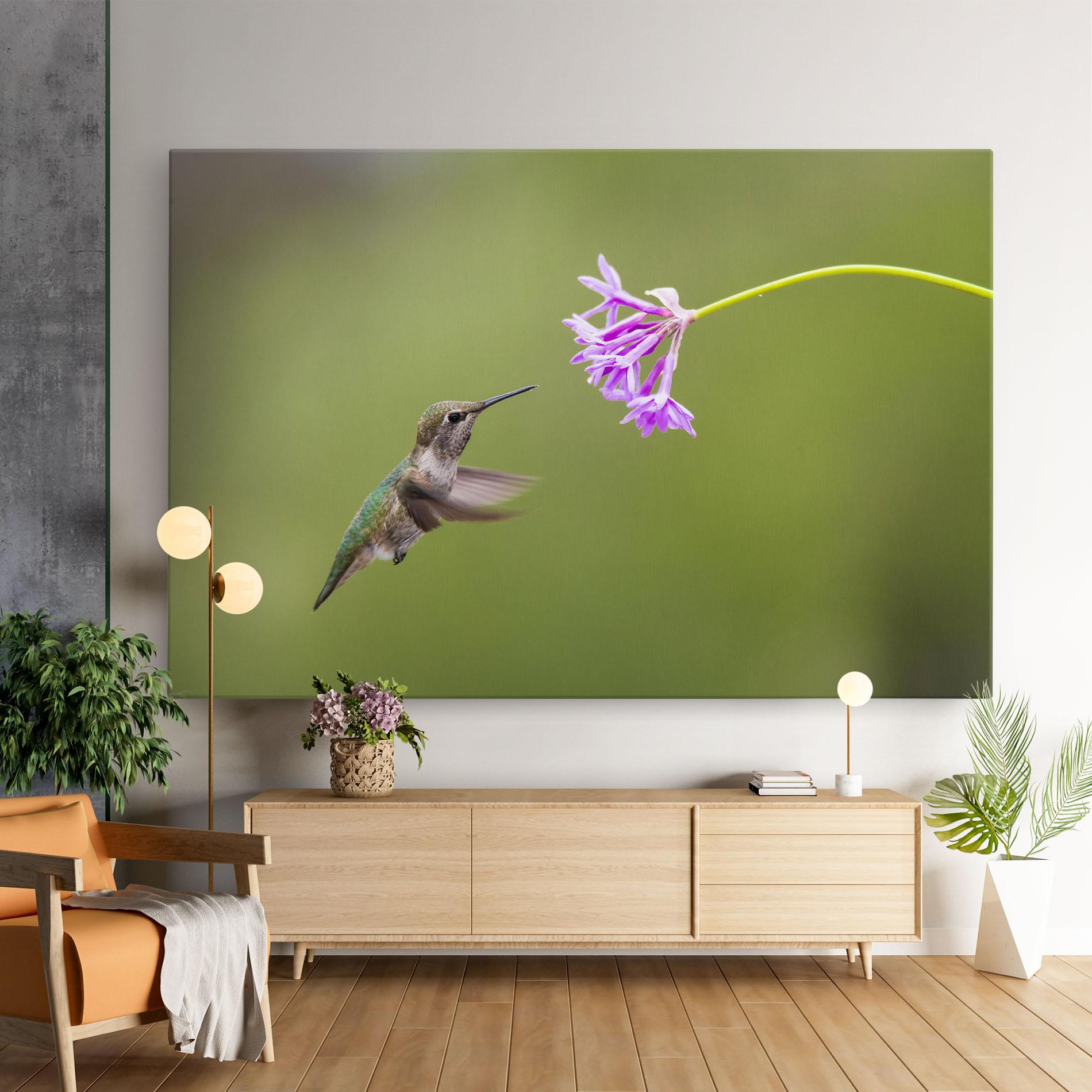 Leinwandbild Cute Hummingbird mockup 9