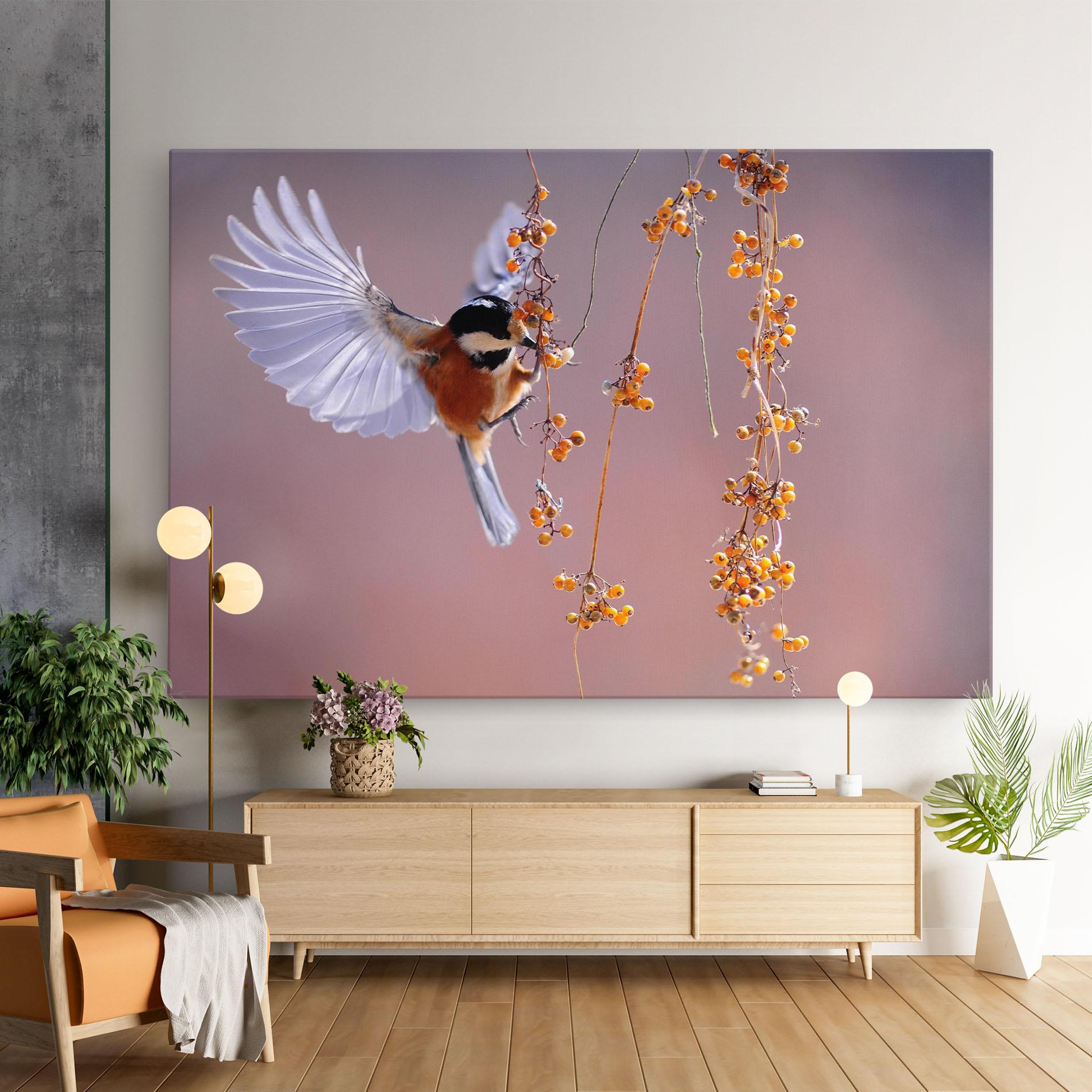 Leinwandbild Woodpecker mockup 9