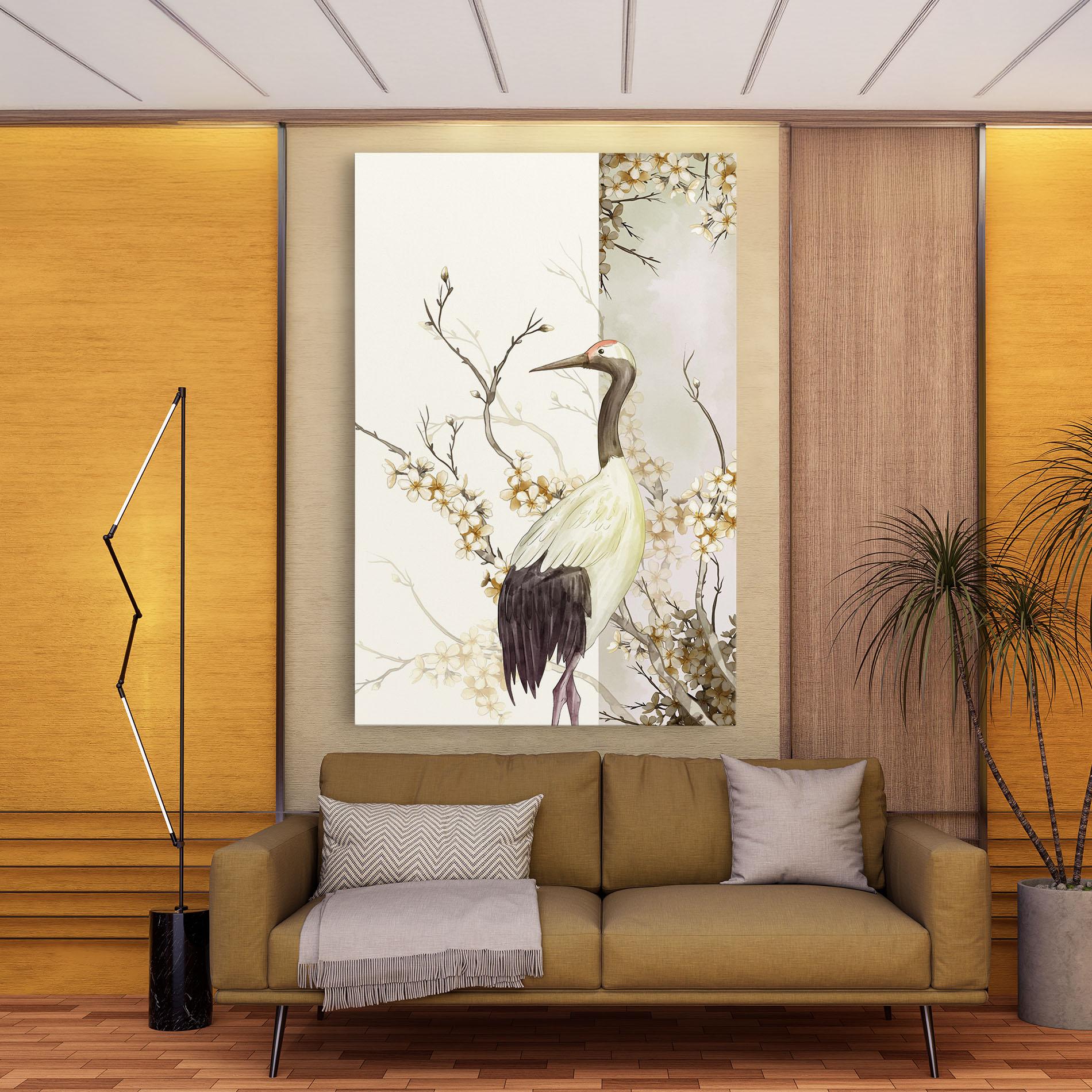 Leinwandbild Asian Bird mockup 9
