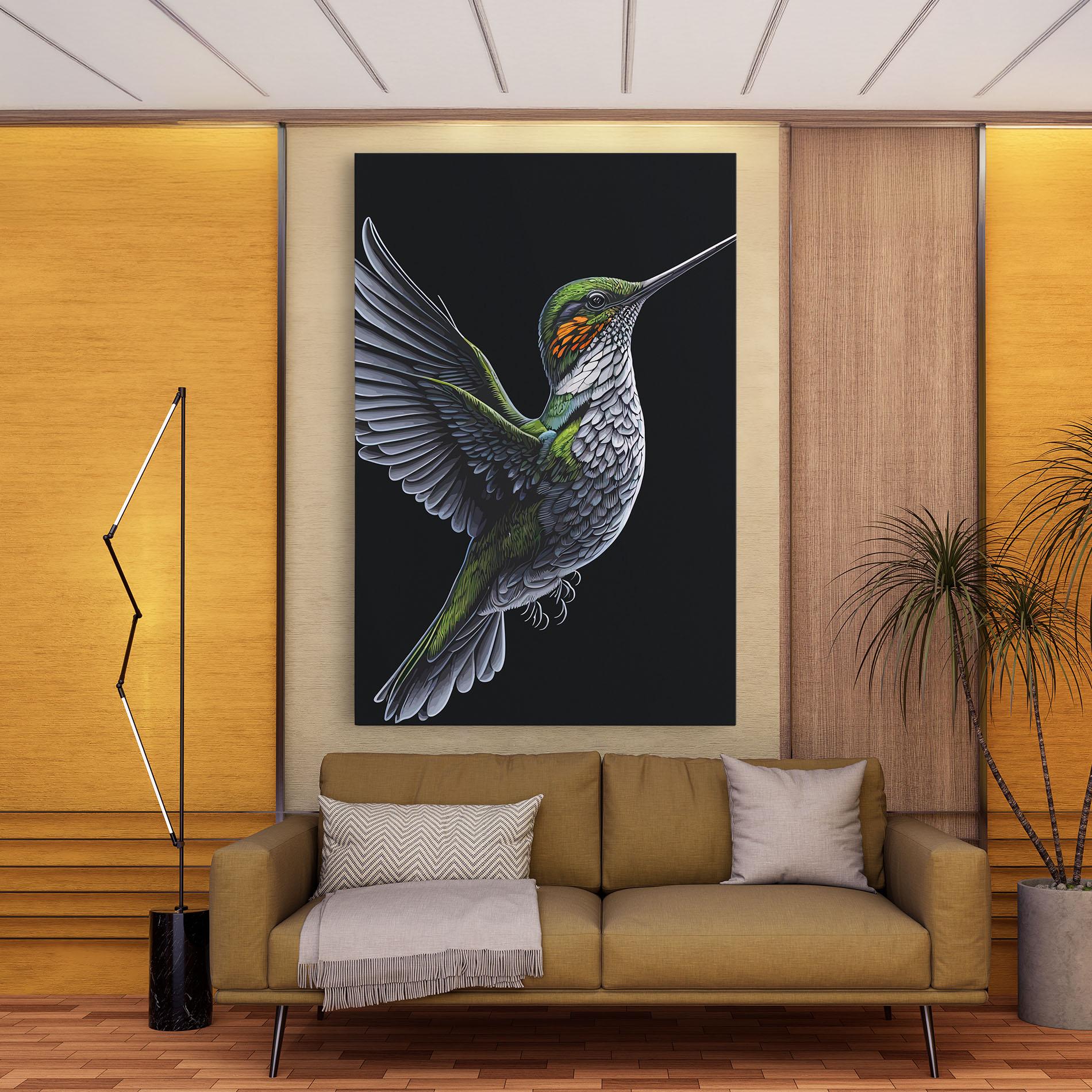 Leinwandbild Hummingbird mockup 9
