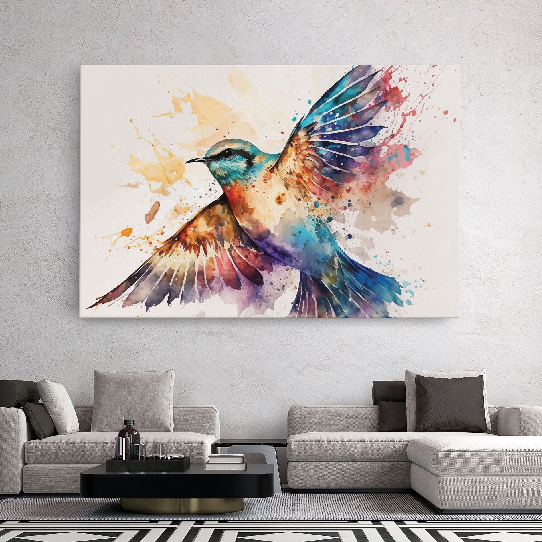 Painted Wings Bird mockup 2