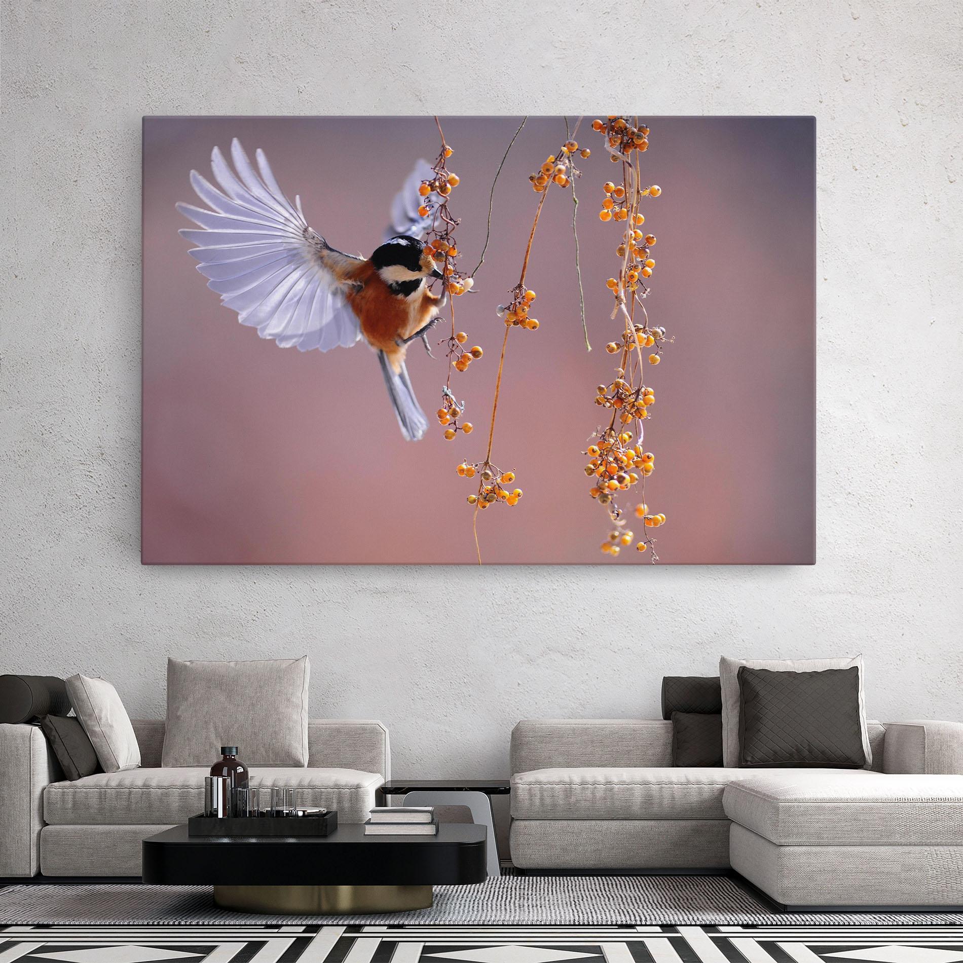 Leinwandbild Woodpecker mockup 2