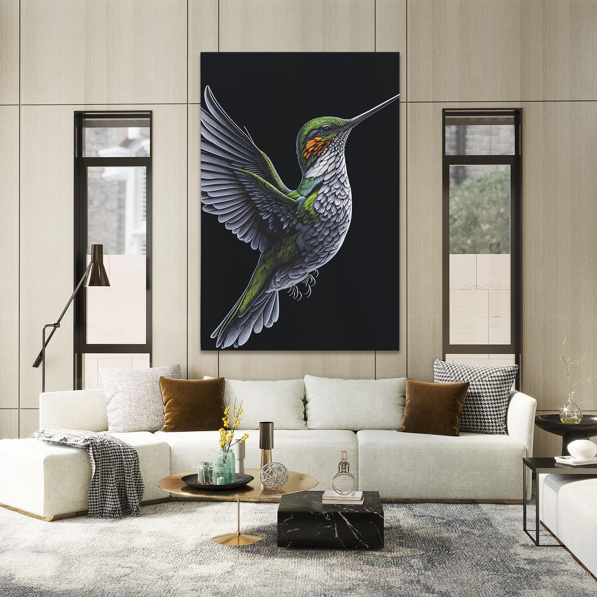 Leinwandbild Hummingbird mockup 2
