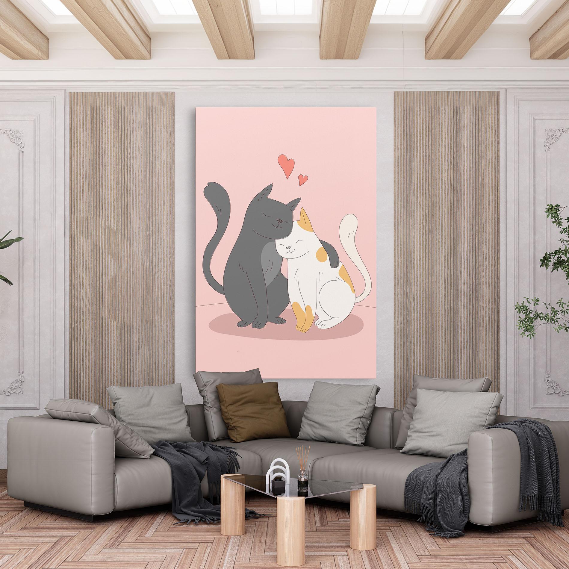Leinwandbild Lover Cats mockup 6