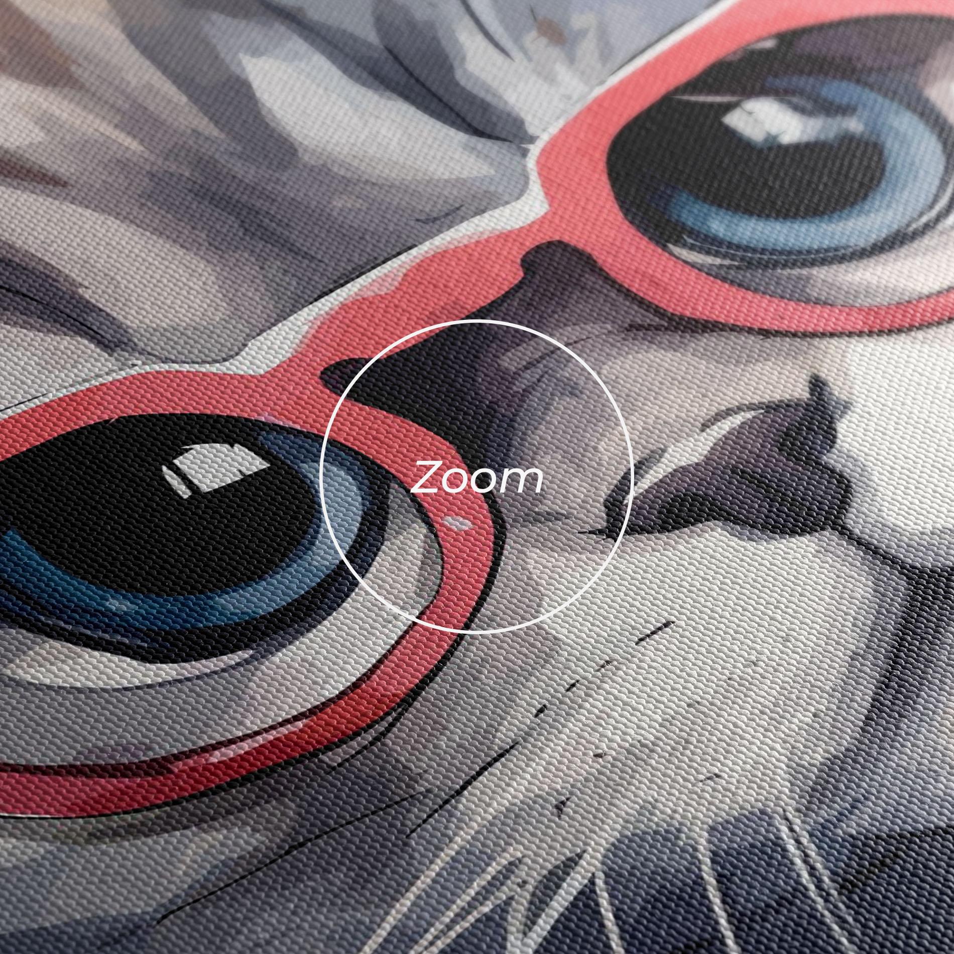 Leinwandbild Adorable Grey Cat mockup 3