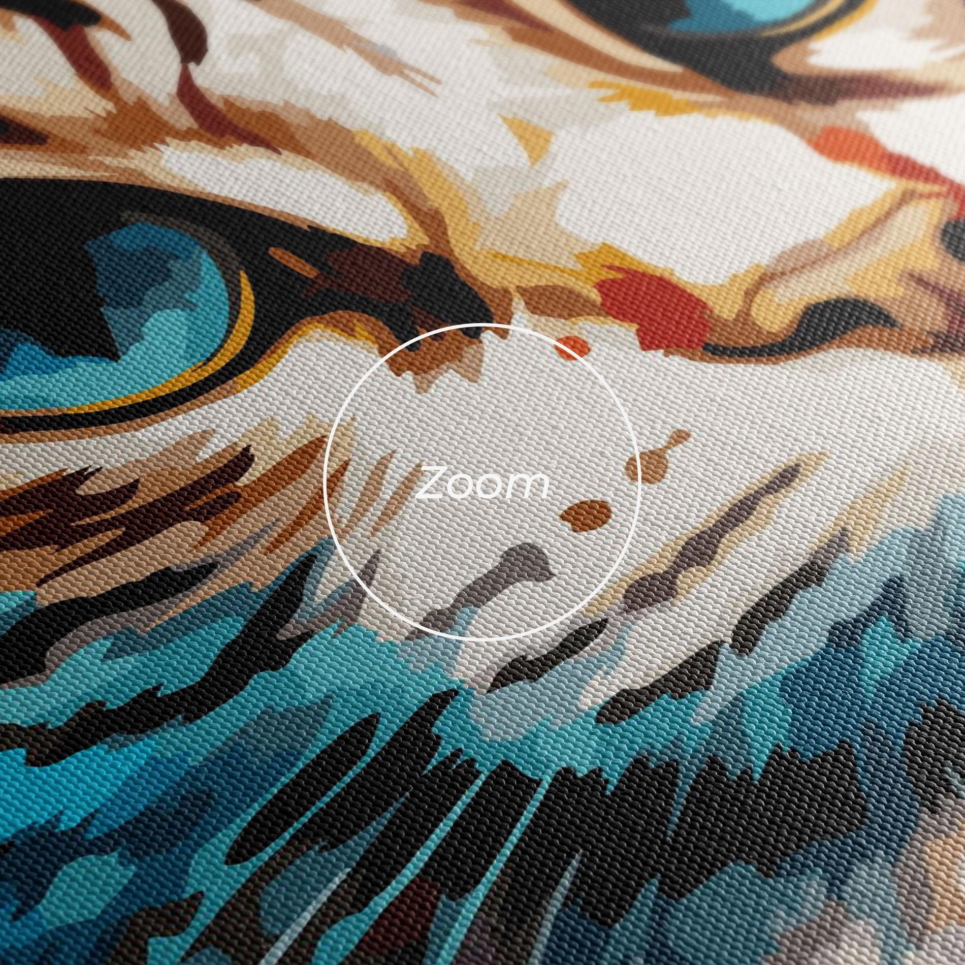 Leinwandbild Blue Eyes Cat mockup 3