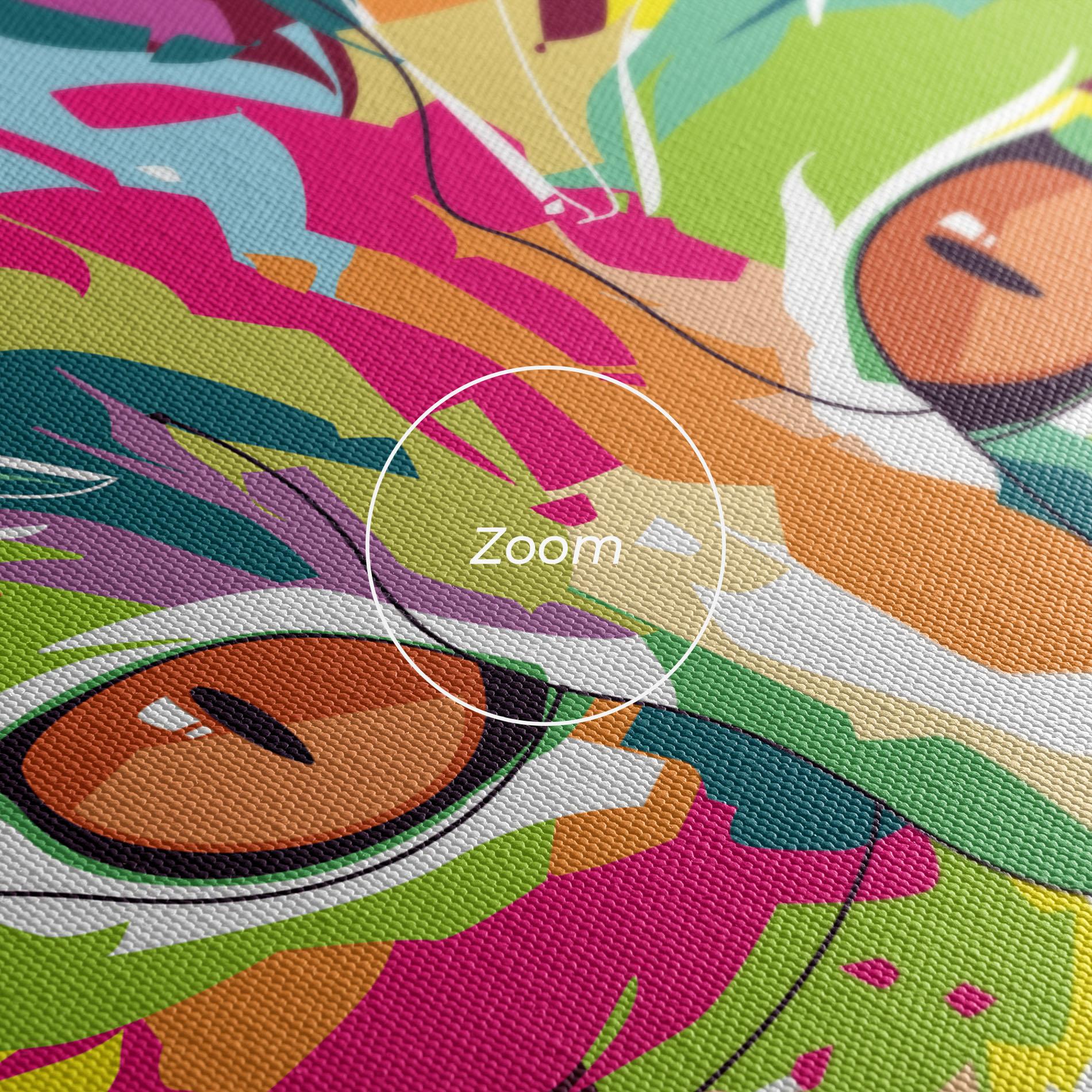 Leinwandbild Cat Art Close Up mockup 3