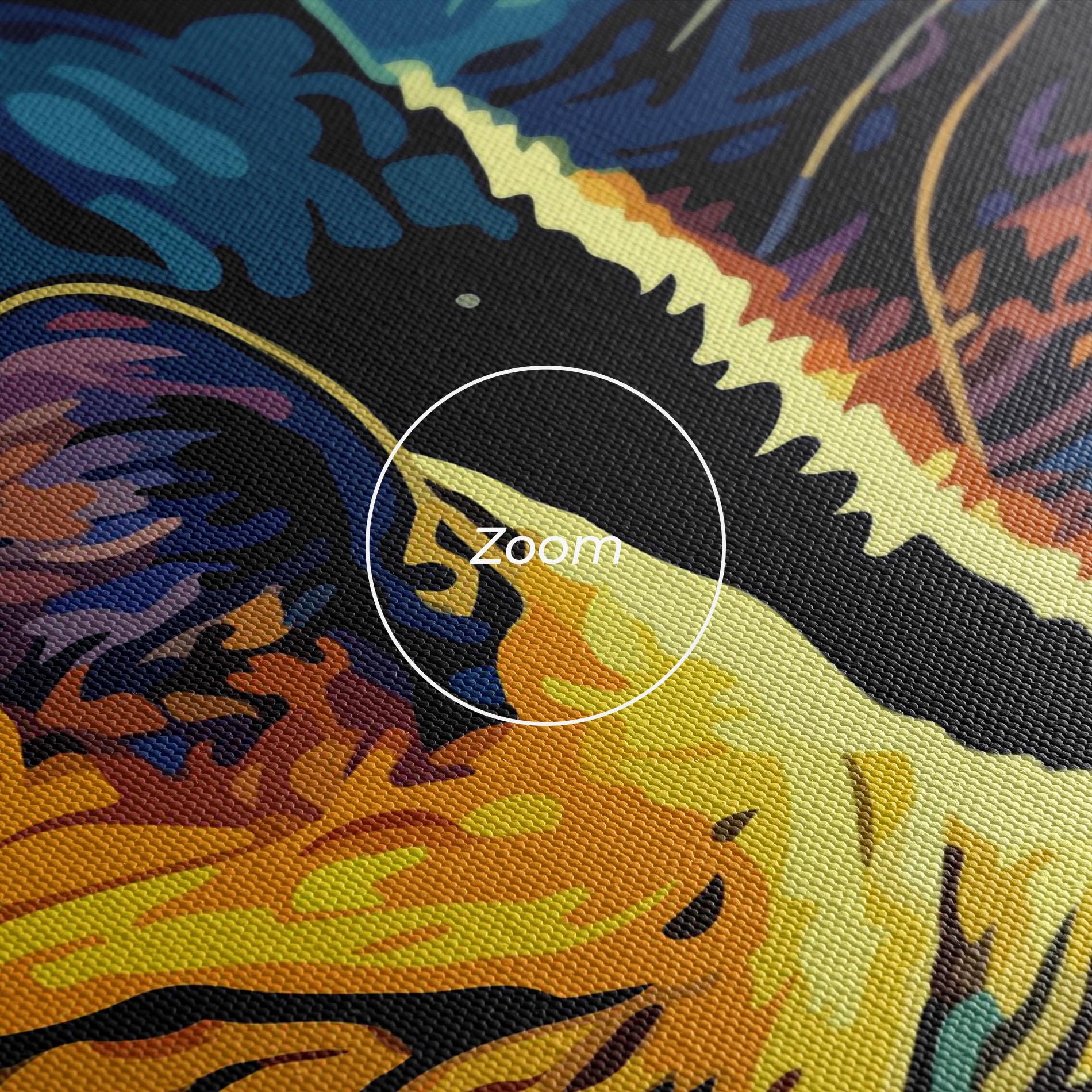 Leinwandbild Cat Painting mockup 3