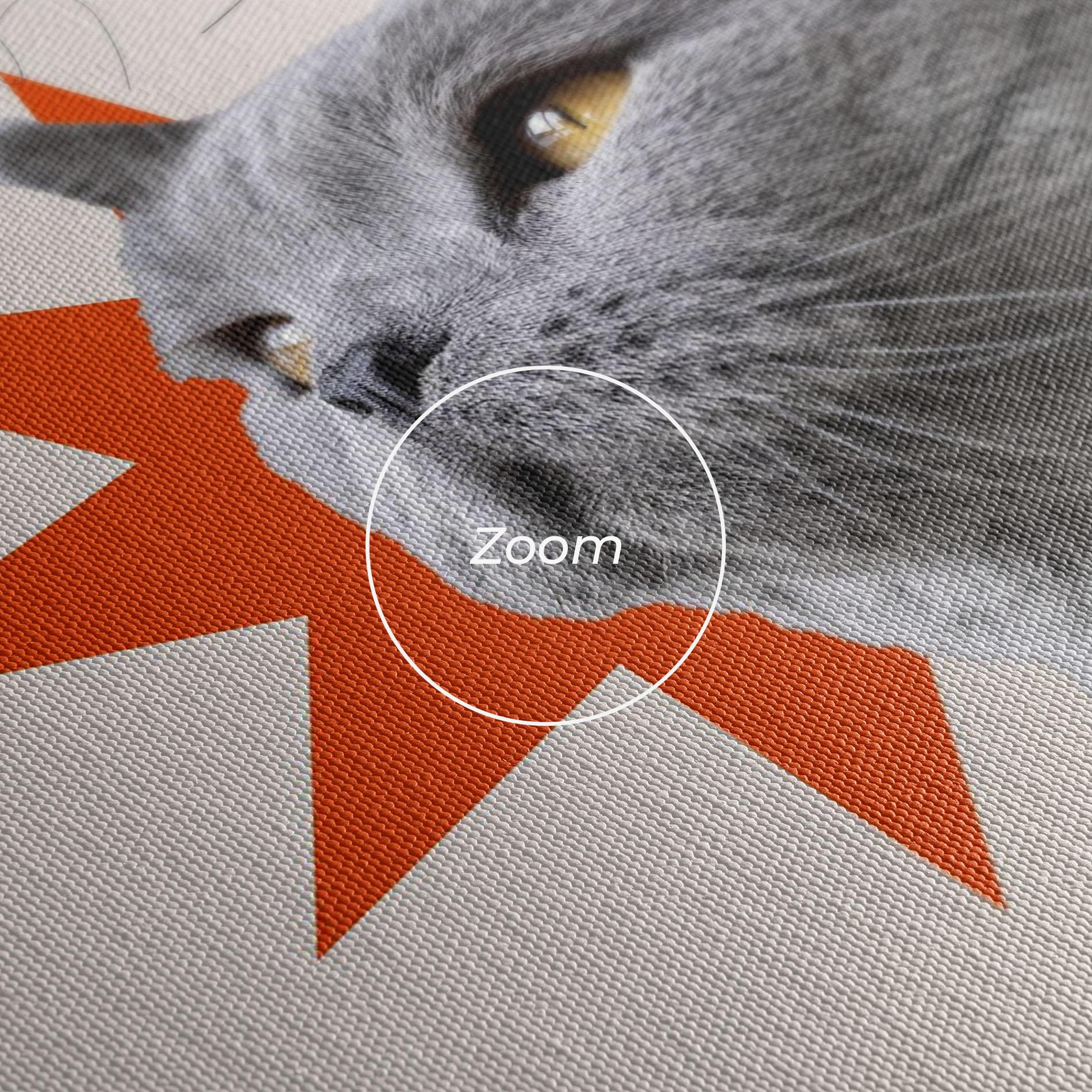 Leinwandbild Colorful Graphic Cat mockup 3